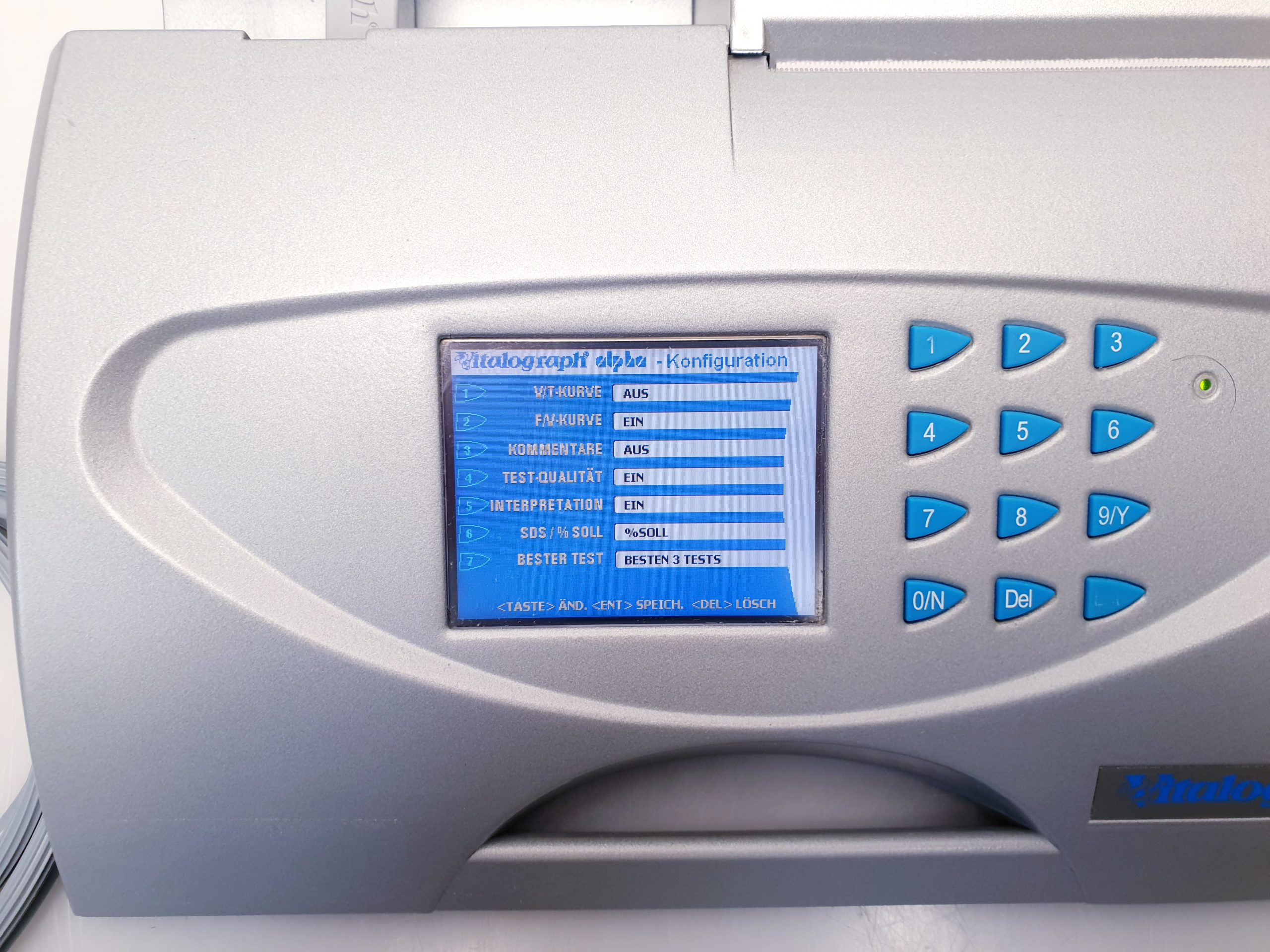 Vitalograph Alpha Modell 6000 Spirometer Lungenfunktionsmeßgerät thumbnail 16