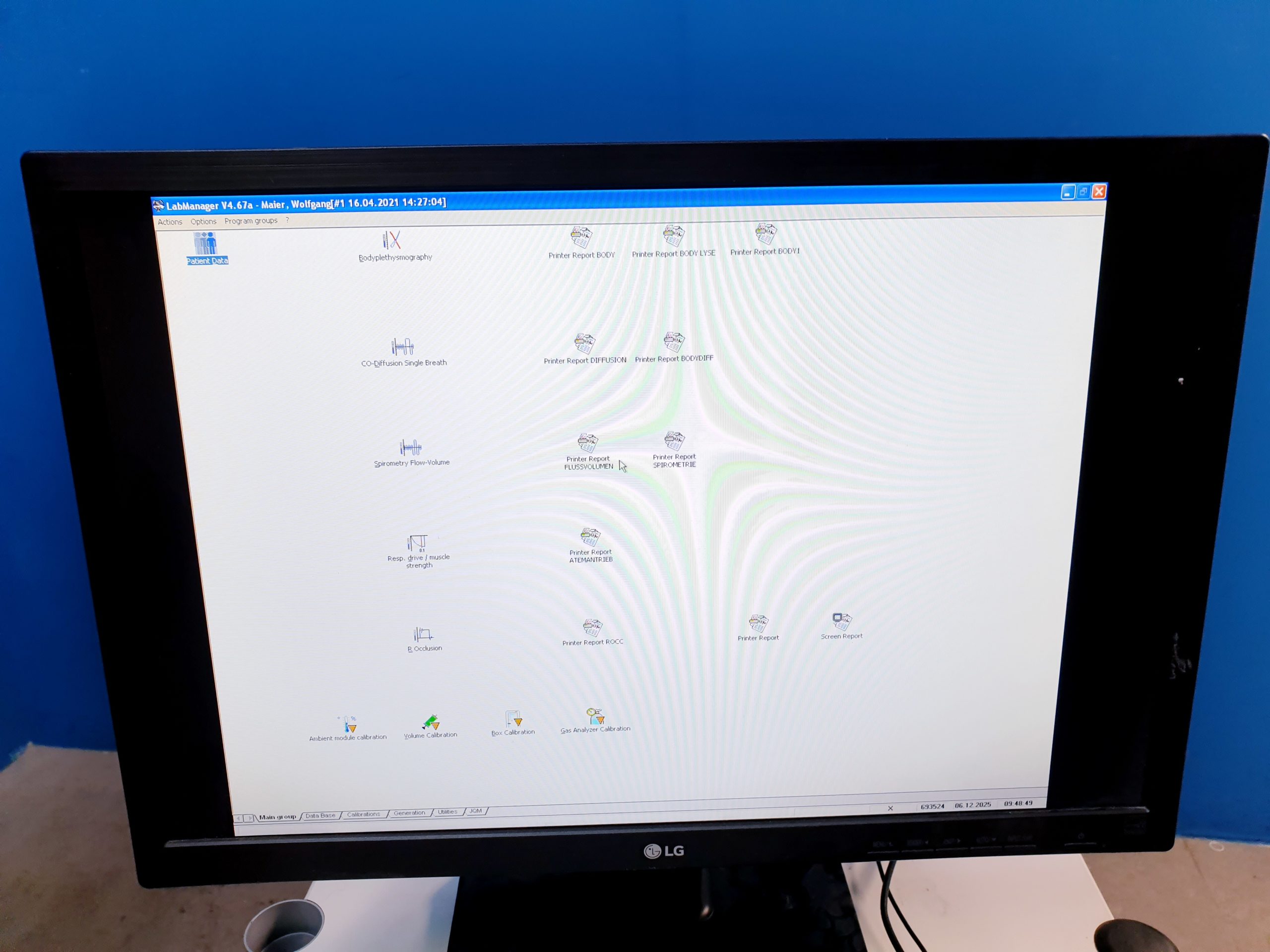 Jaeger MasterScreen-Body Bodyplethysmograph mit Software Lab Manager V4.67a thumbnail 18