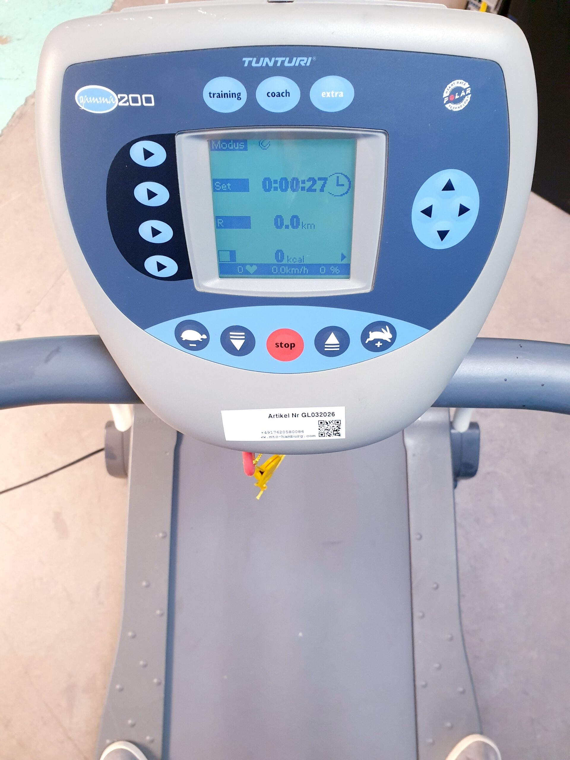 Tunturi gamma 200 Laufband – Ergometer Laufband- thumbnail 6