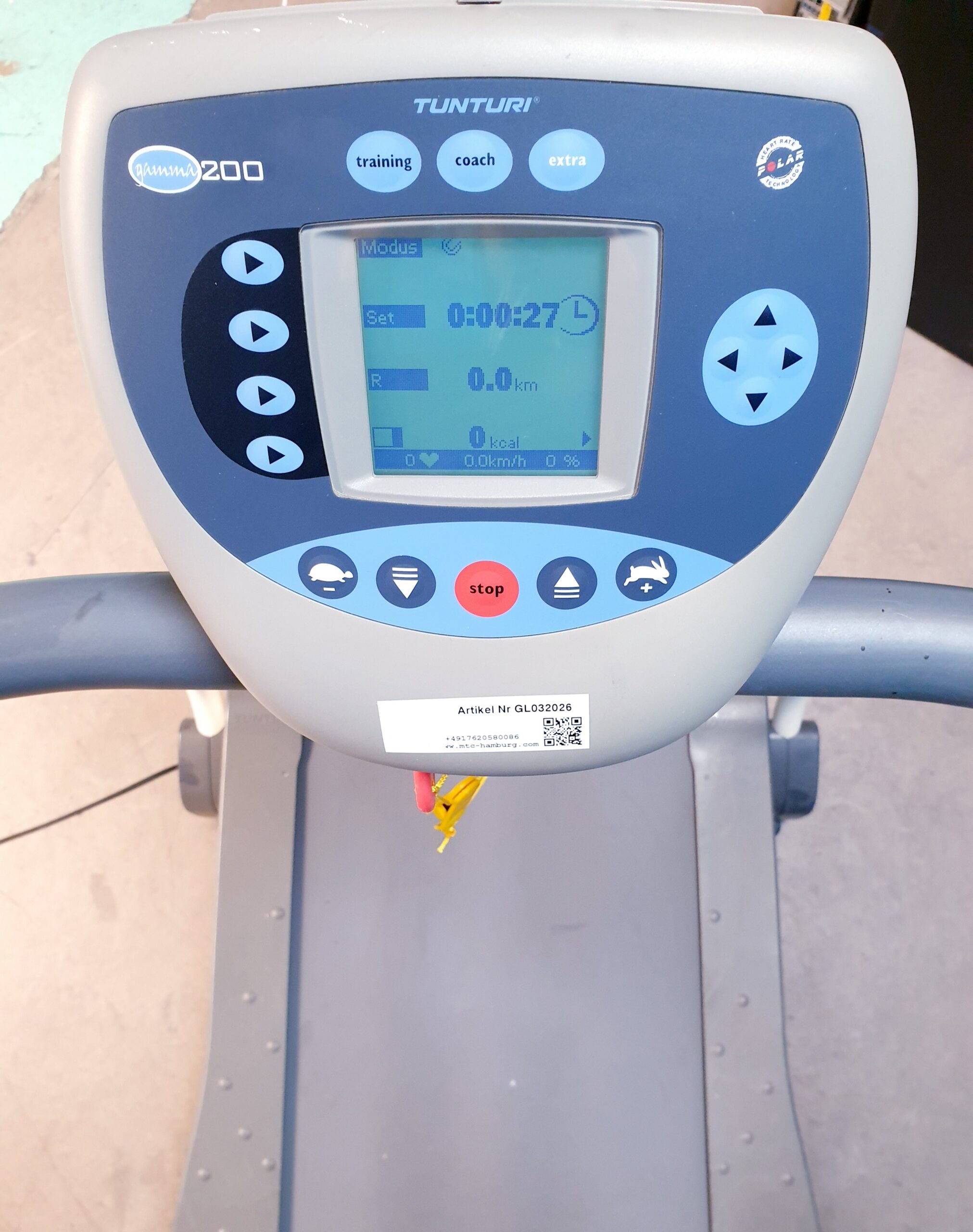 Tunturi gamma 200 Laufband – Ergometer Laufband- thumbnail 7