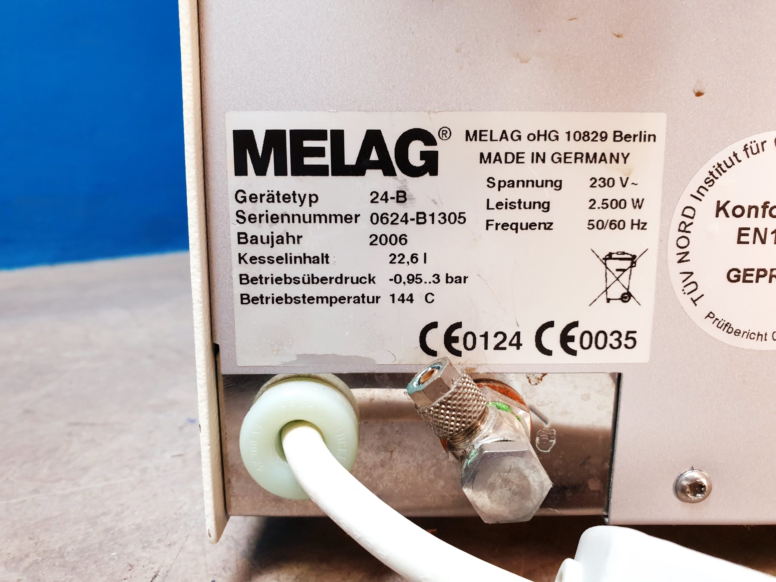 Melag Vacuklav 24 B / 24B Sterilisator // B-Klasse, EN 13060. thumbnail 7