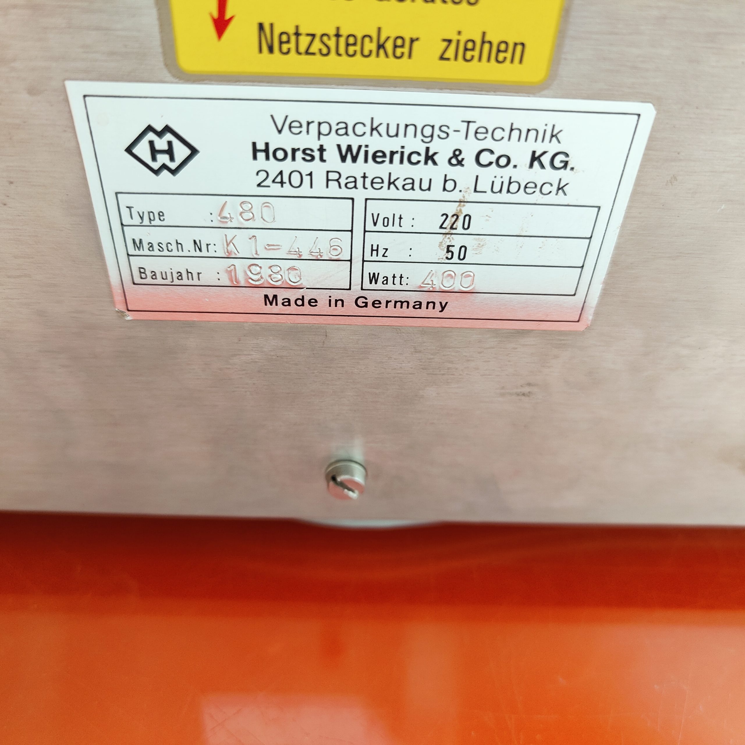 Horst Wierick Typ 480 Folienversiegelungsmaschine für Sterilgut Folienschweiß thumbnail 3