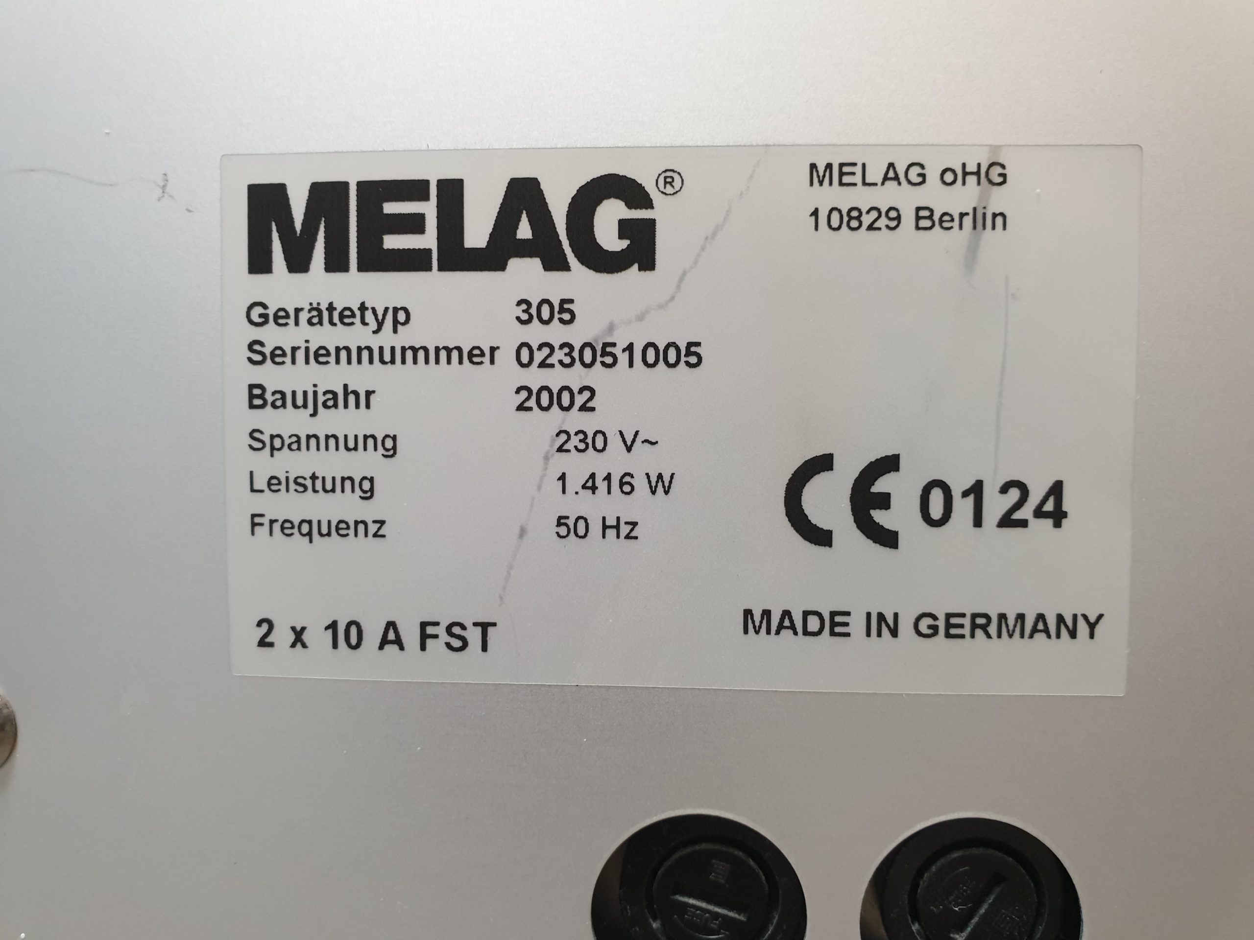 Melag 305 Heissluftsterilisator / Sterilisator 1416 Watt mit 02 Tabletts thumbnail 7