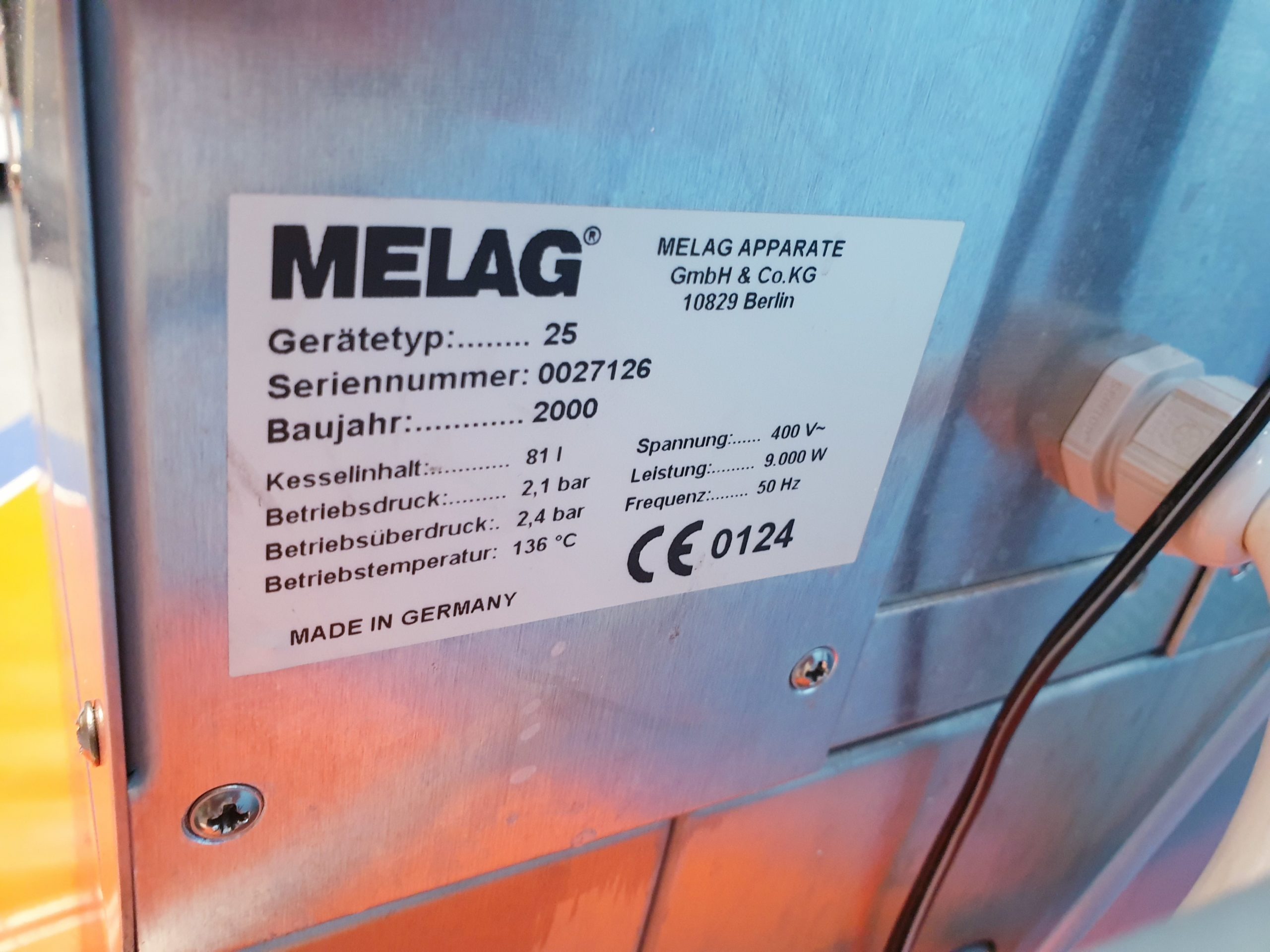 Melag Autoklav 25 Autoclave Autoklav // Sterilisation thumbnail 3