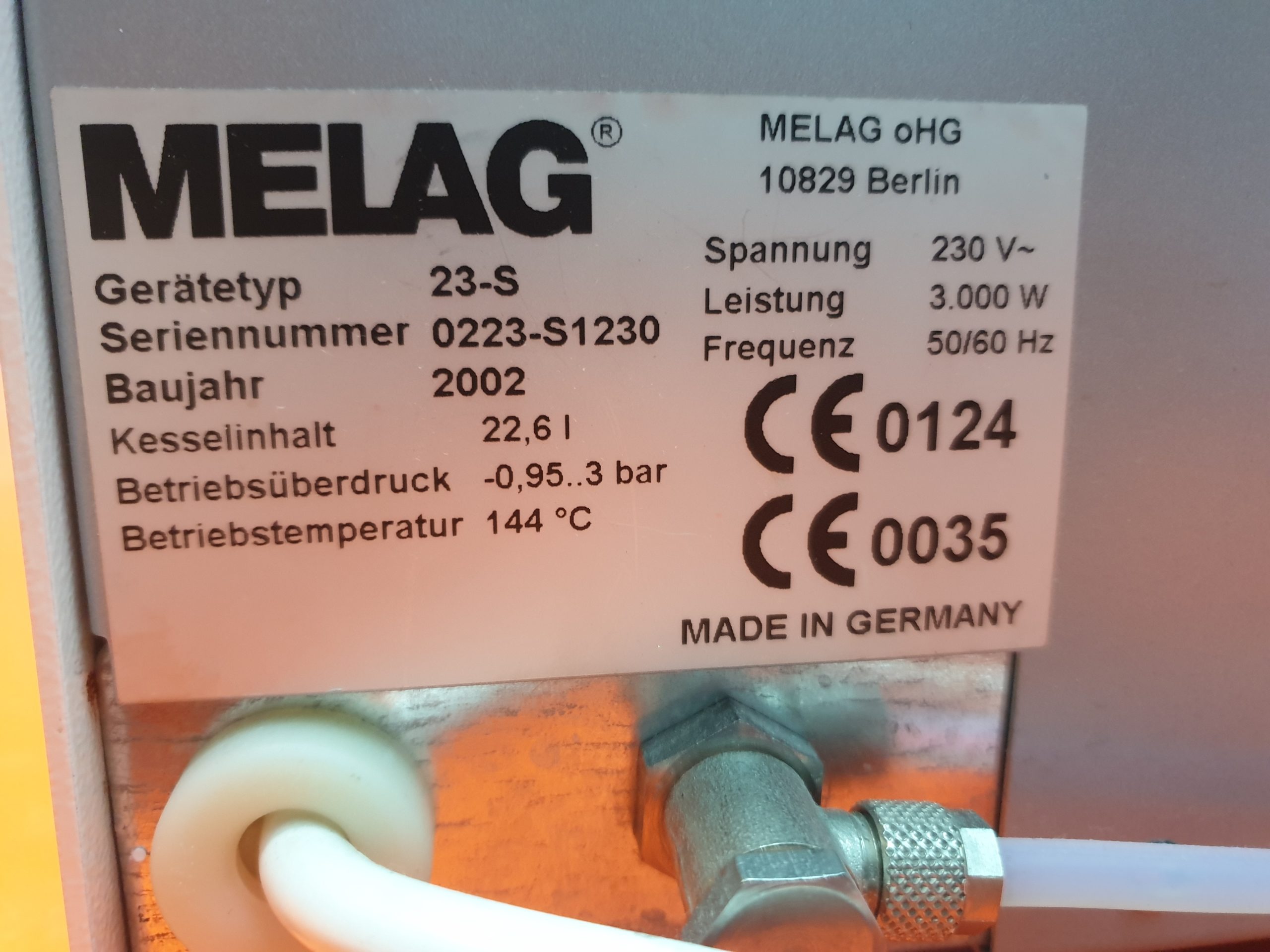 Melag 23 S // 23-S Autoklav Sterilisator Autoklav thumbnail 5