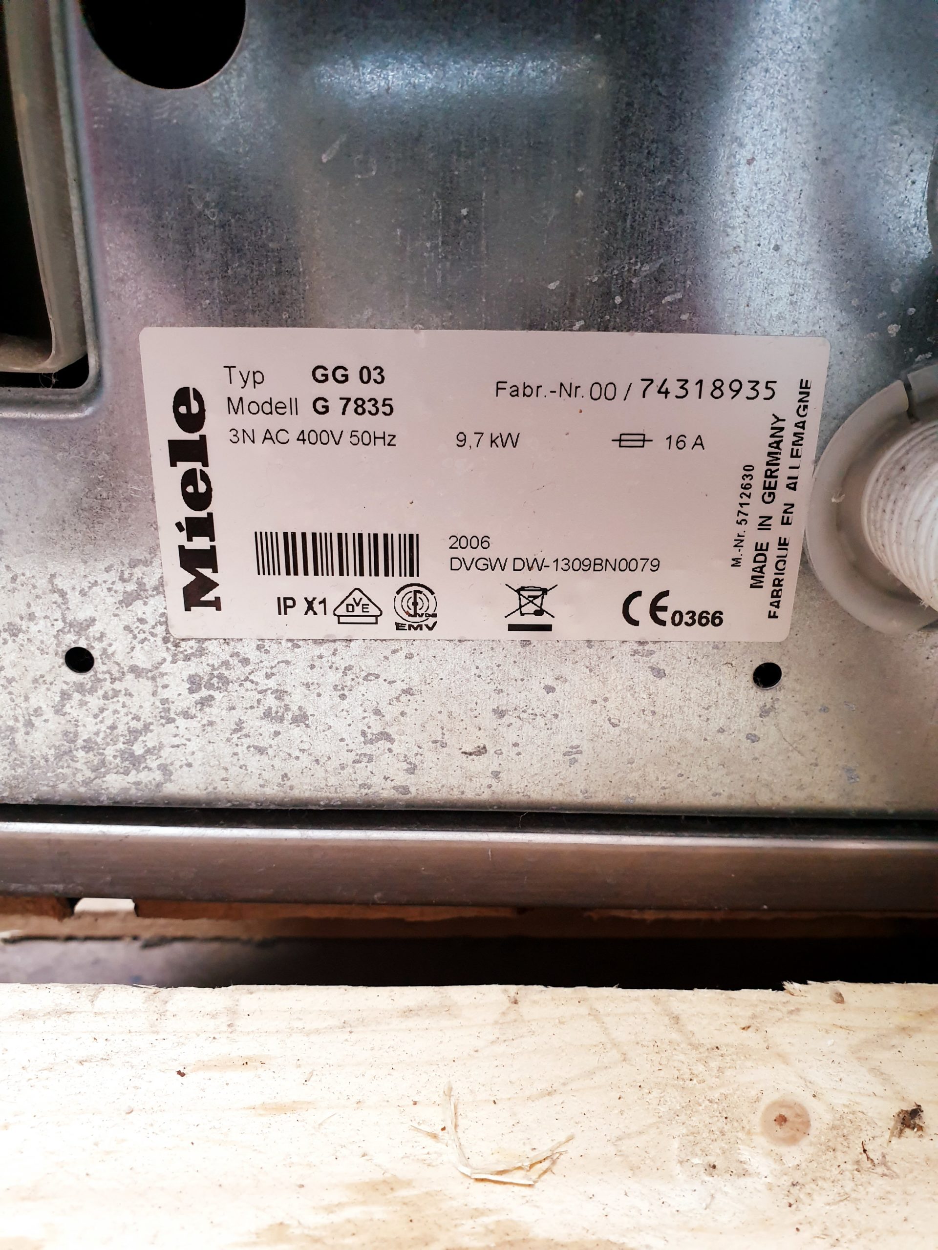 MIELE G7835 CD G7835CD Thermodesinfektor thumbnail 9