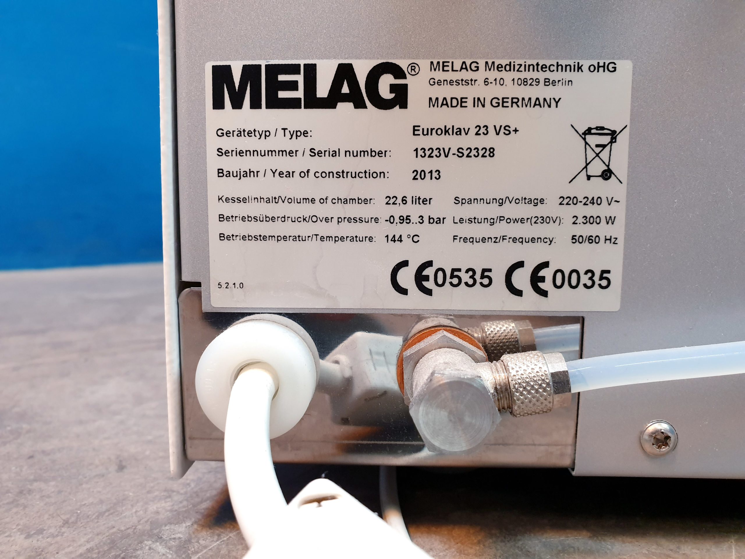 Melag EUROKLAV 23VS+ 23 VS+ Sterilisator thumbnail 8
