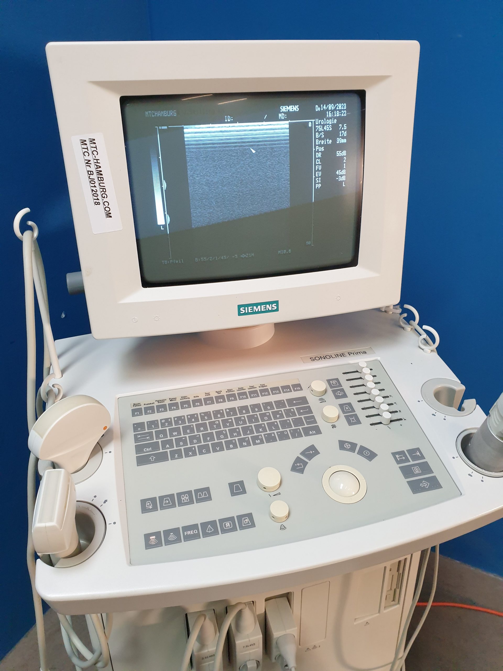 SIEMENS Sonoline Prima Ultraschallgerät + Konvex + Linear + Sektor thumbnail 2