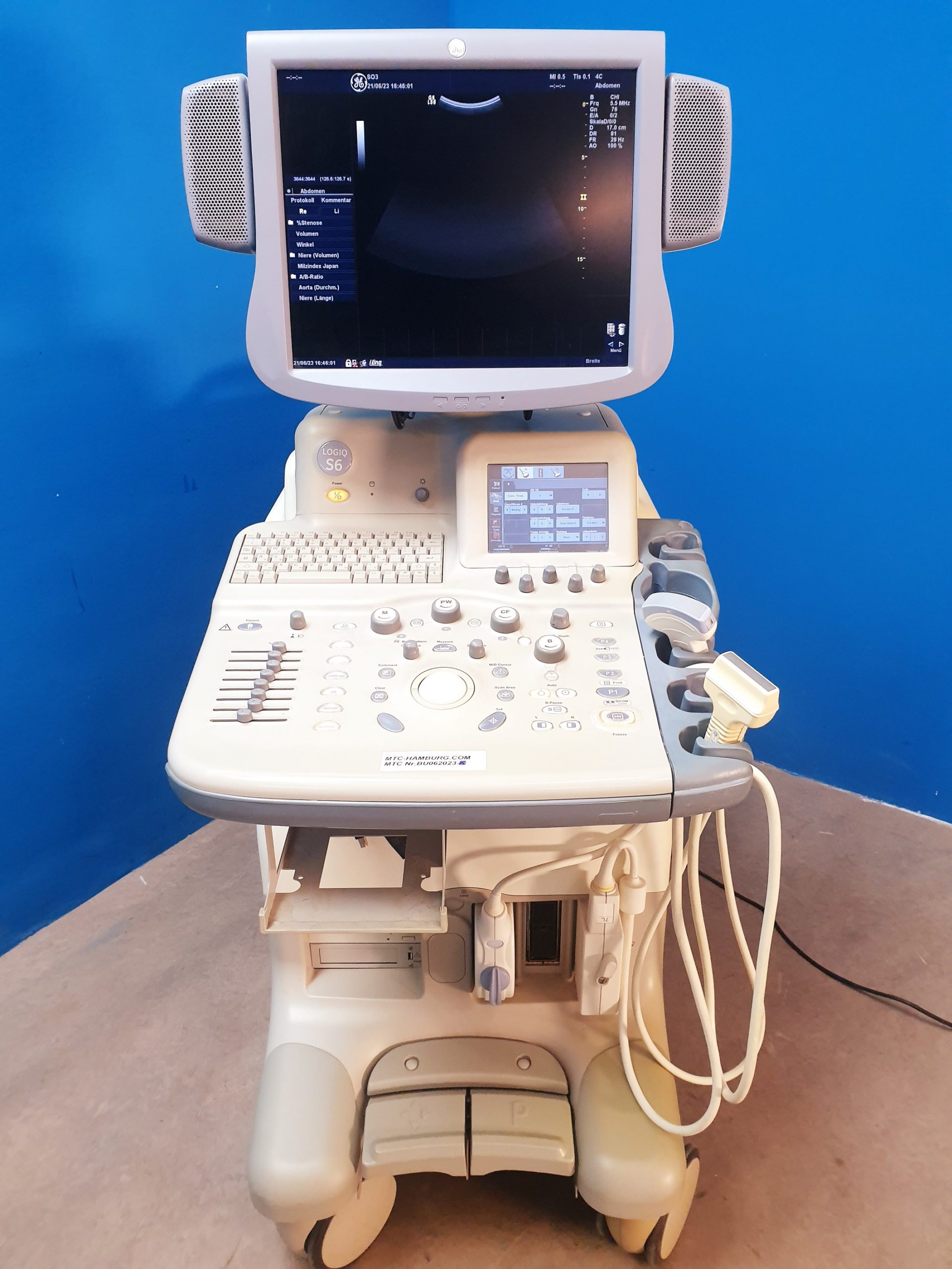 GE LOGIQ S6 S 6 mit Konvex 4C + 7L Linear Sonde Doppler – Farbdoppler — image 1 of 11