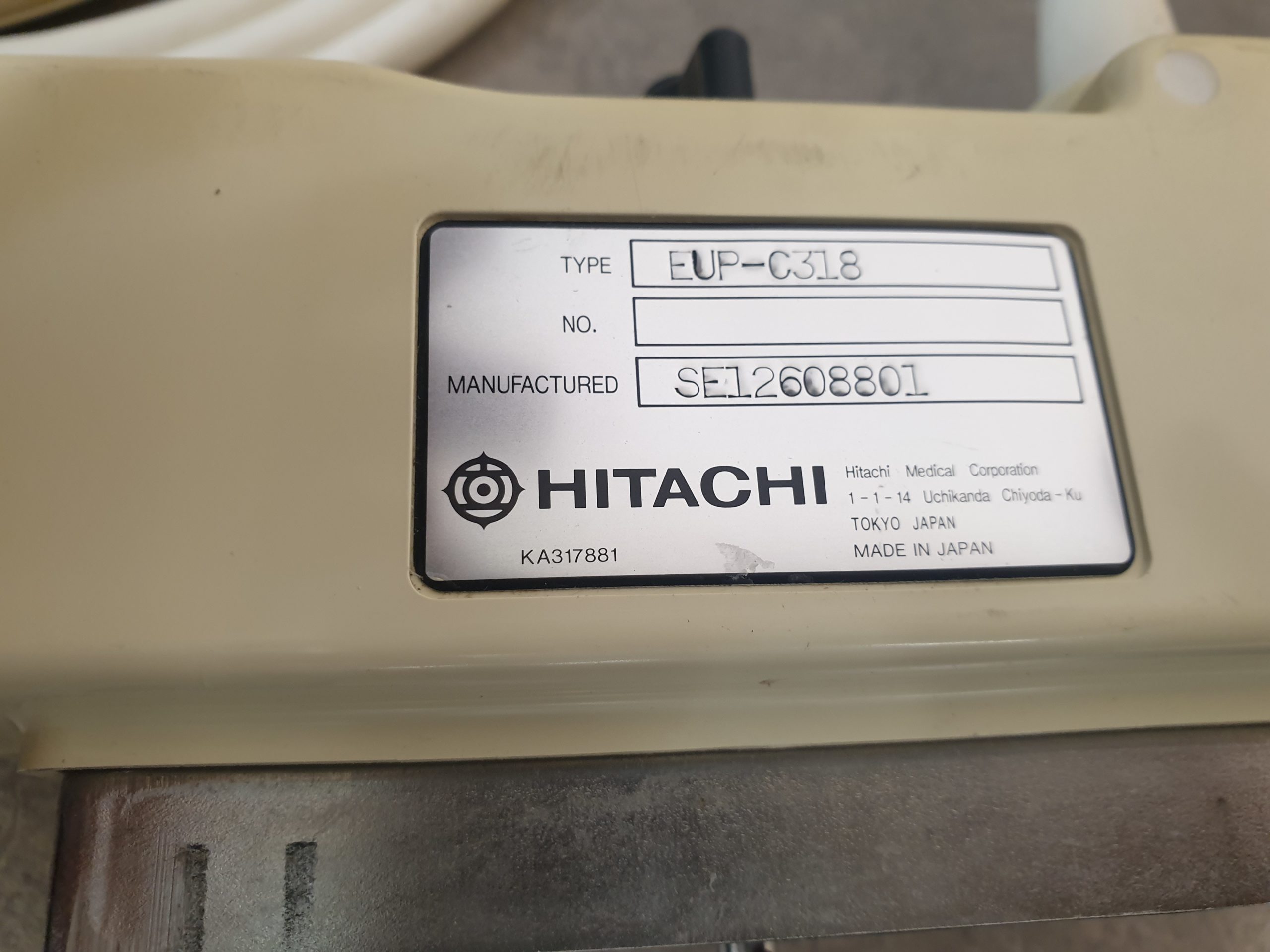 HITACHI PICKER EUP-C318 3.5 MHz konvex Sonde thumbnail 3