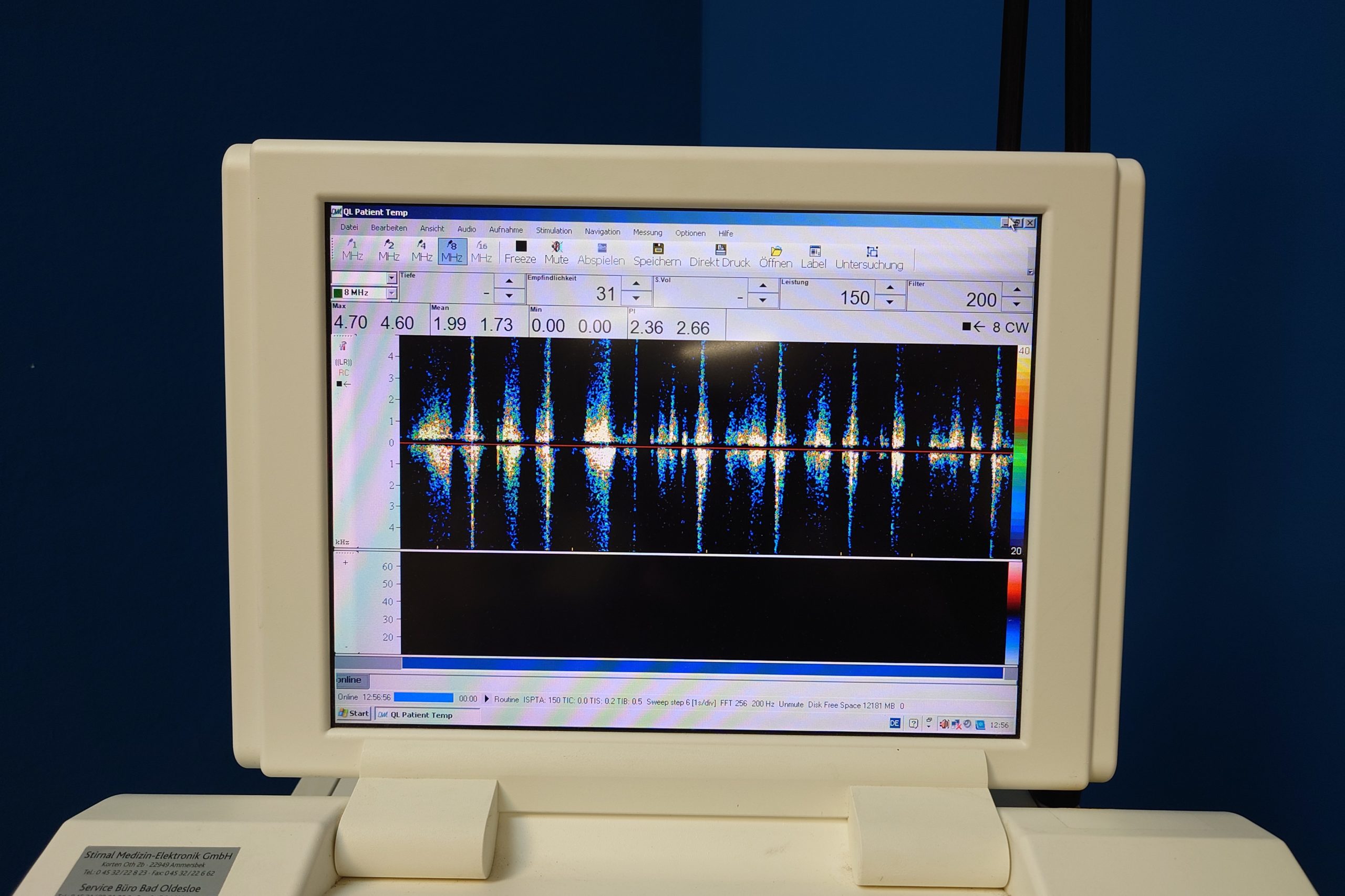 DWL Multidop T mit 3 Sonden 2 Mhz, 4MHz und 8MHz thumbnail 3