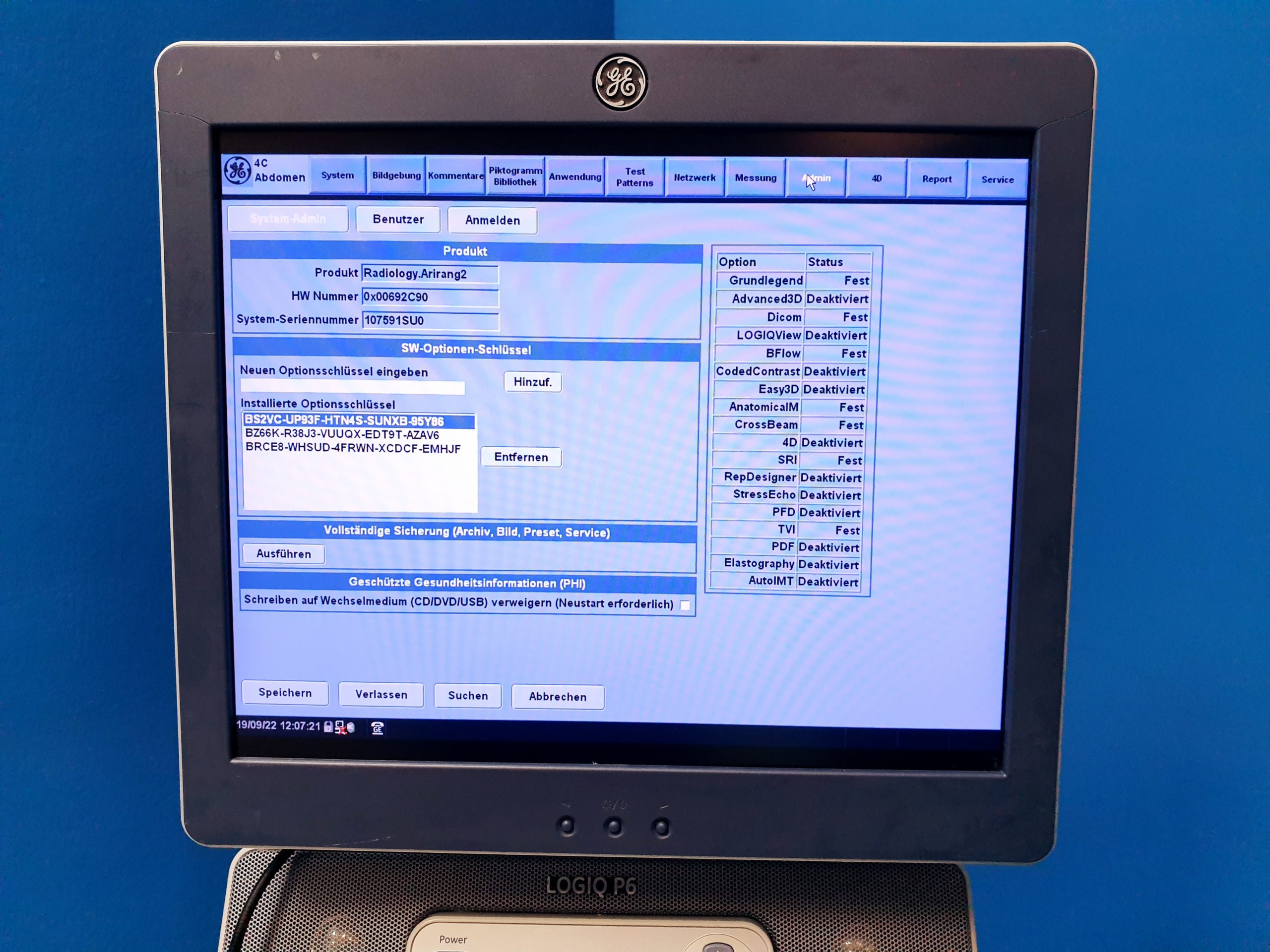 GE Logiq P6 BT11 View mit 3Sp Echosonde und 9L Linear Sonde und Konvex 4C DOM 2009 thumbnail 3