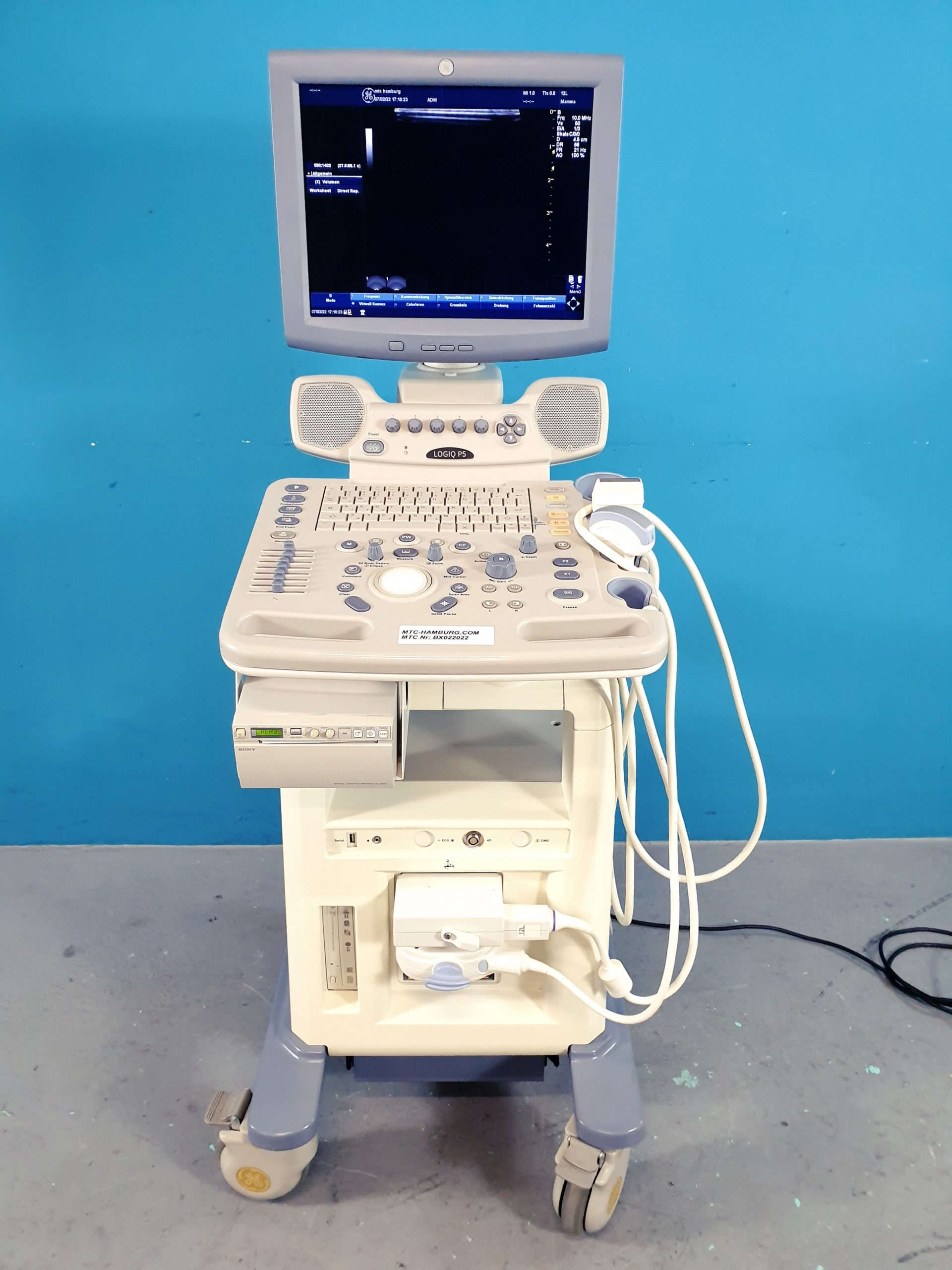 GE Logiq P5 Farbdoppler mit 4C Konvex und 12L Linear — image 1 of 7