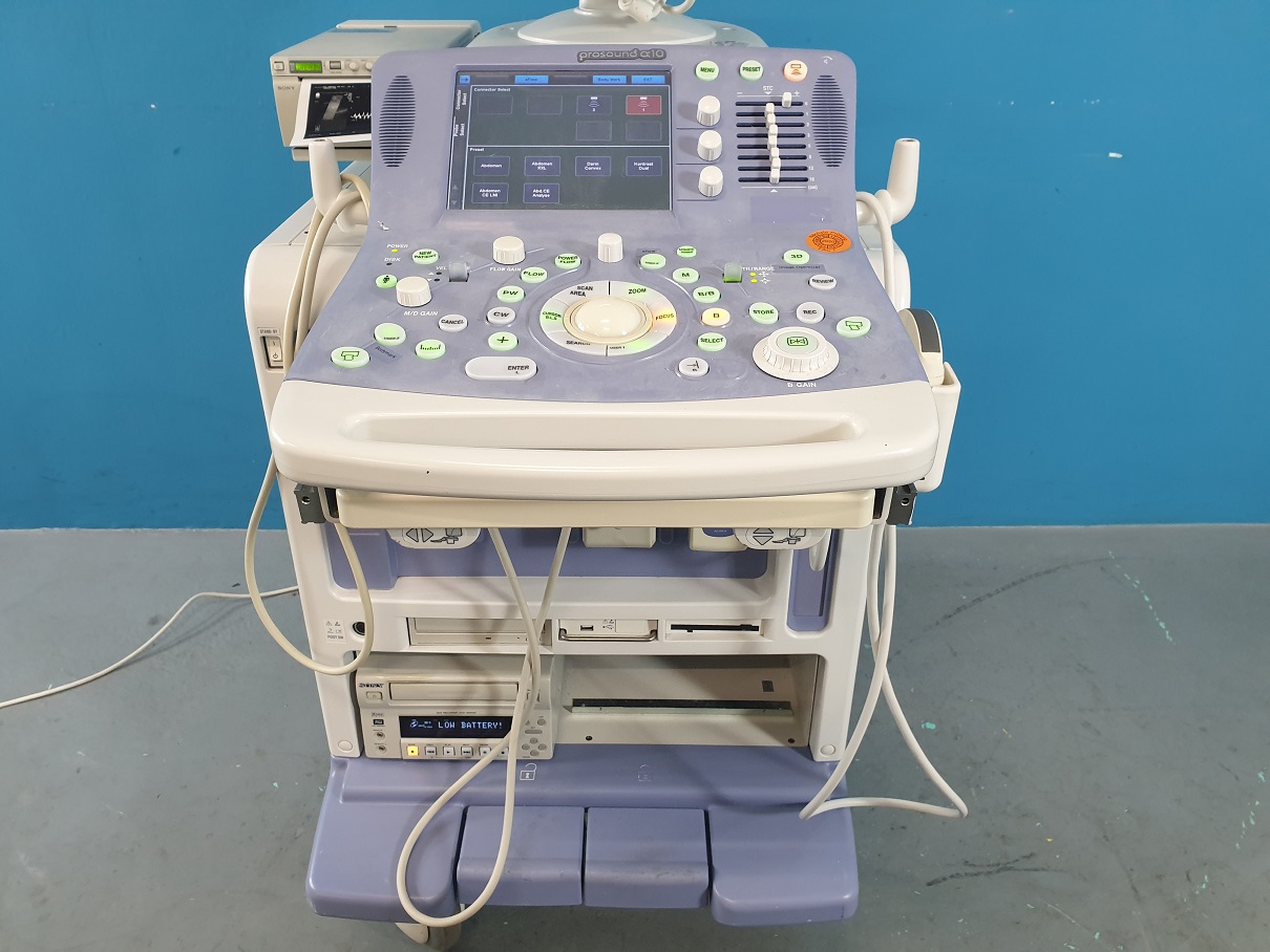 Aloka Prosound Alfa 10 Farbdoppler mit Konvex, Linear und Printer , UST-5548 // UST-9130 thumbnail 3
