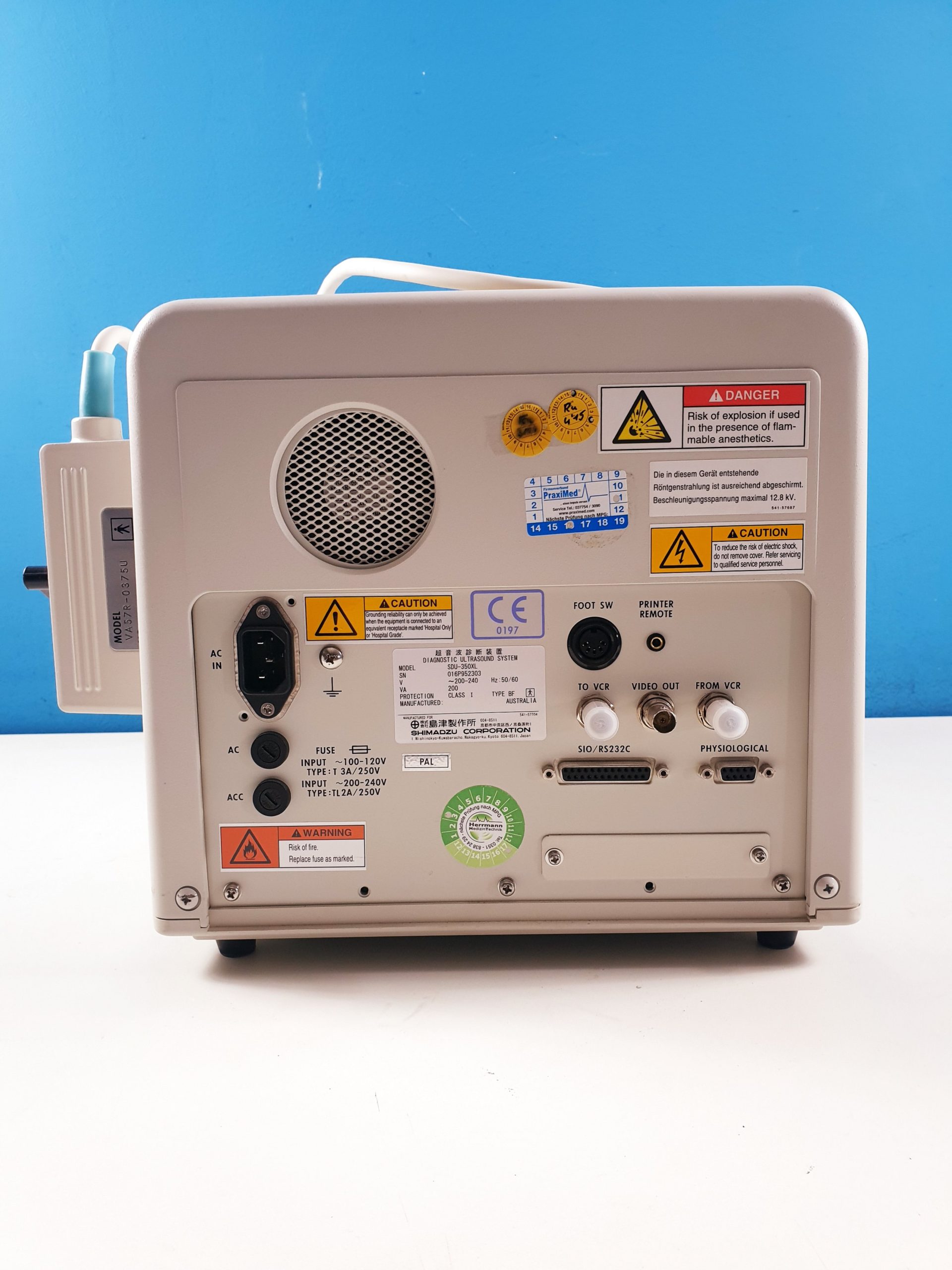 Schimadzu SDU-350XL // SDU 350 XL + VA57R-0375U KONVEX SONDE Tragbar thumbnail 9