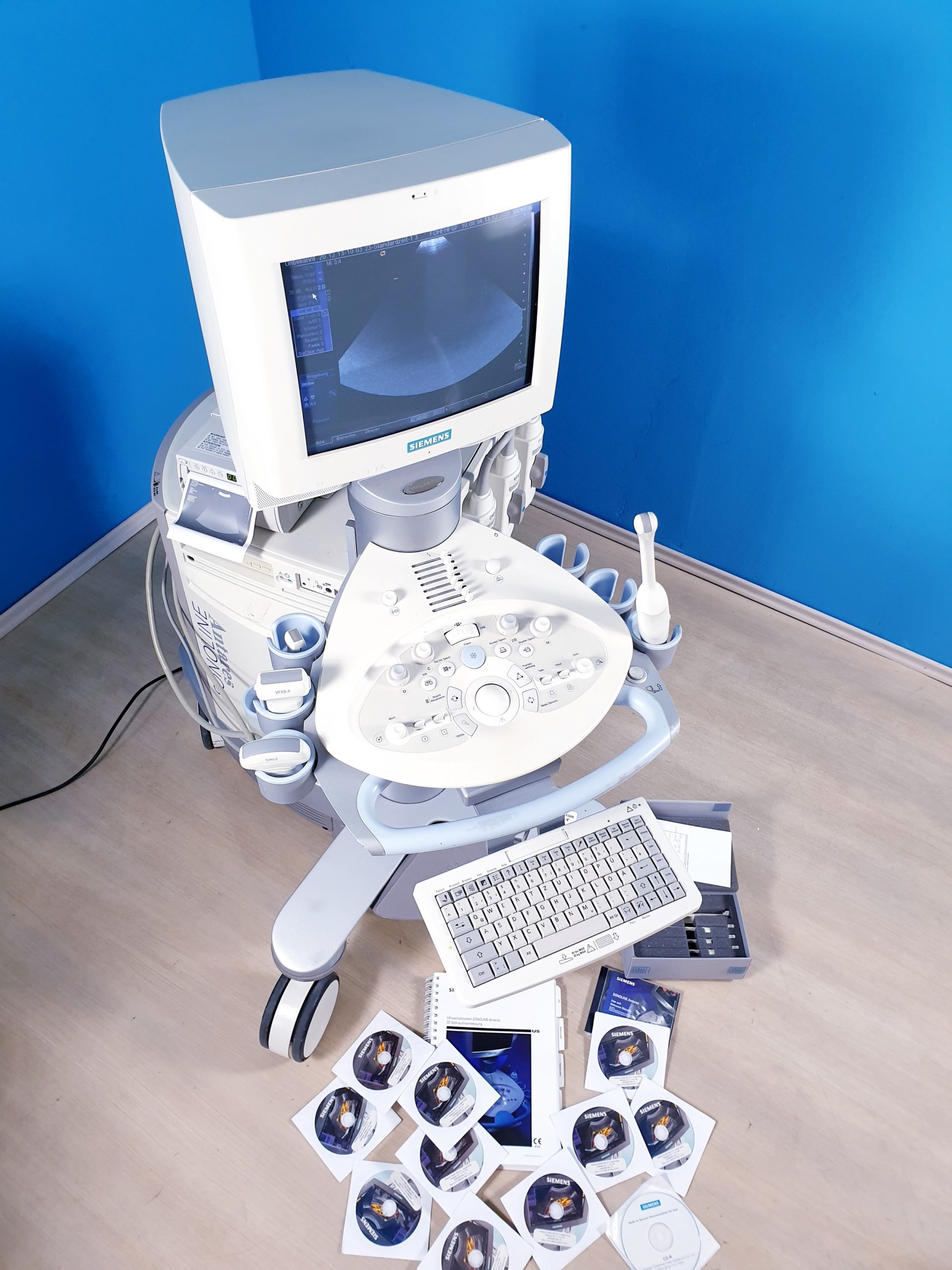 Siemens Sonoline Antares P10-4 , VFX9-4 , EC9-4 , CH6-2 Ultraschallgerät Doppler, … thumbnail 2