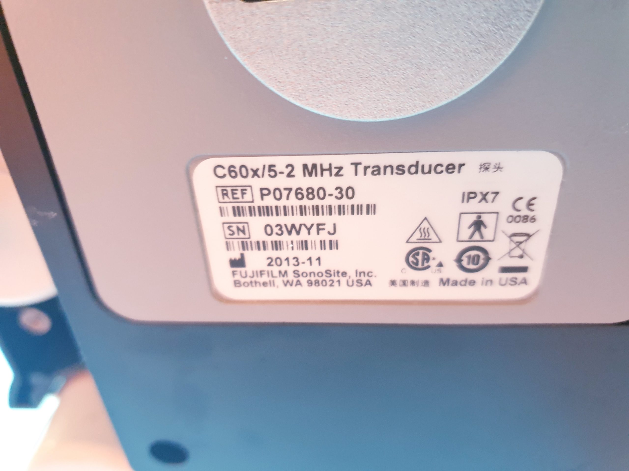 Sonosite M-Turbo Farbdoppler C60x/ 5-2MHz + HFL38X/13-6 & C60x/5-2 thumbnail 4