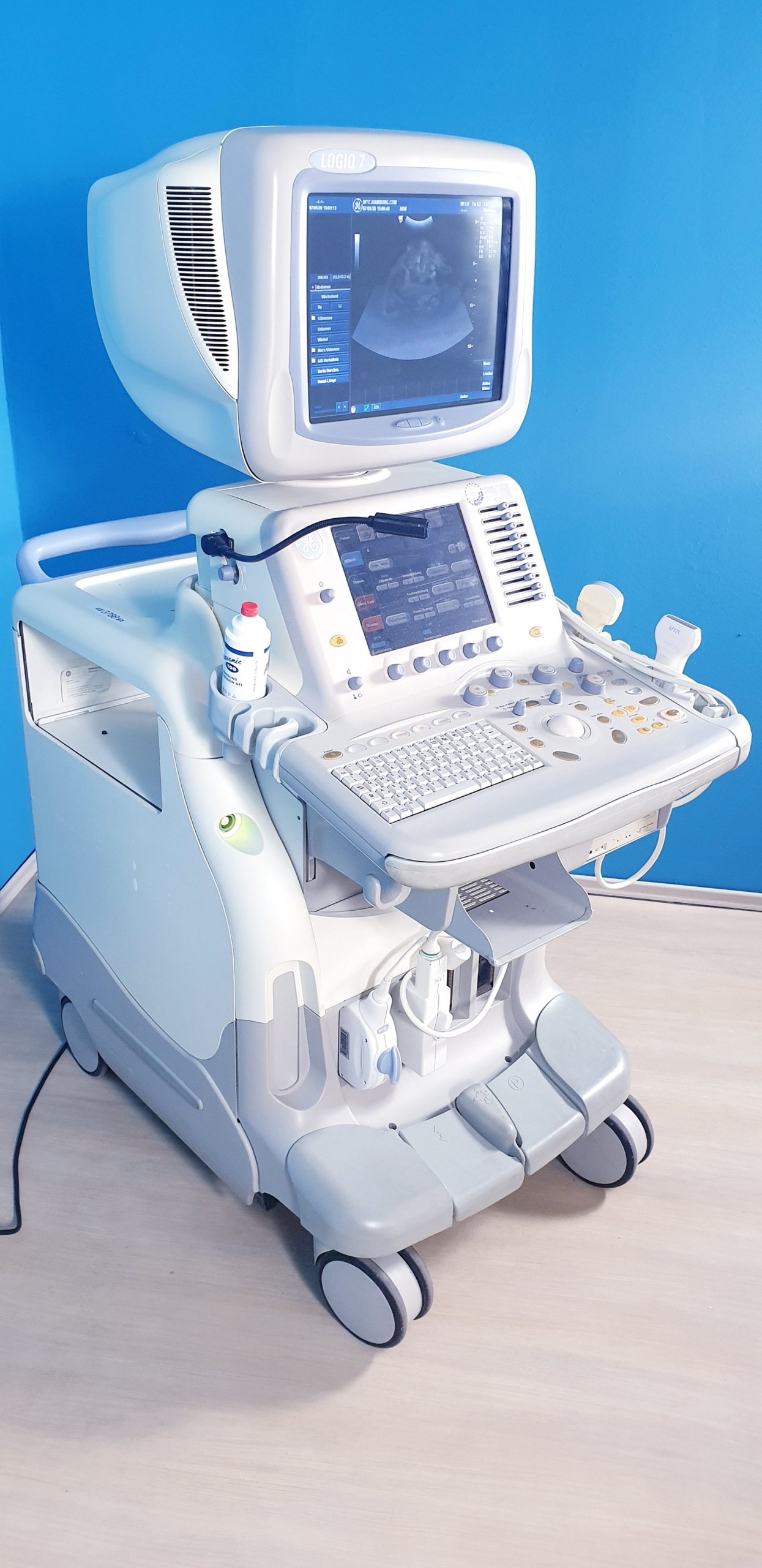 GE Logic 7 mit 3.5C konvex Sonde und M12L Linear-Sonde Doppler, … – johanniter – faten torjmen mkacher thumbnail 2