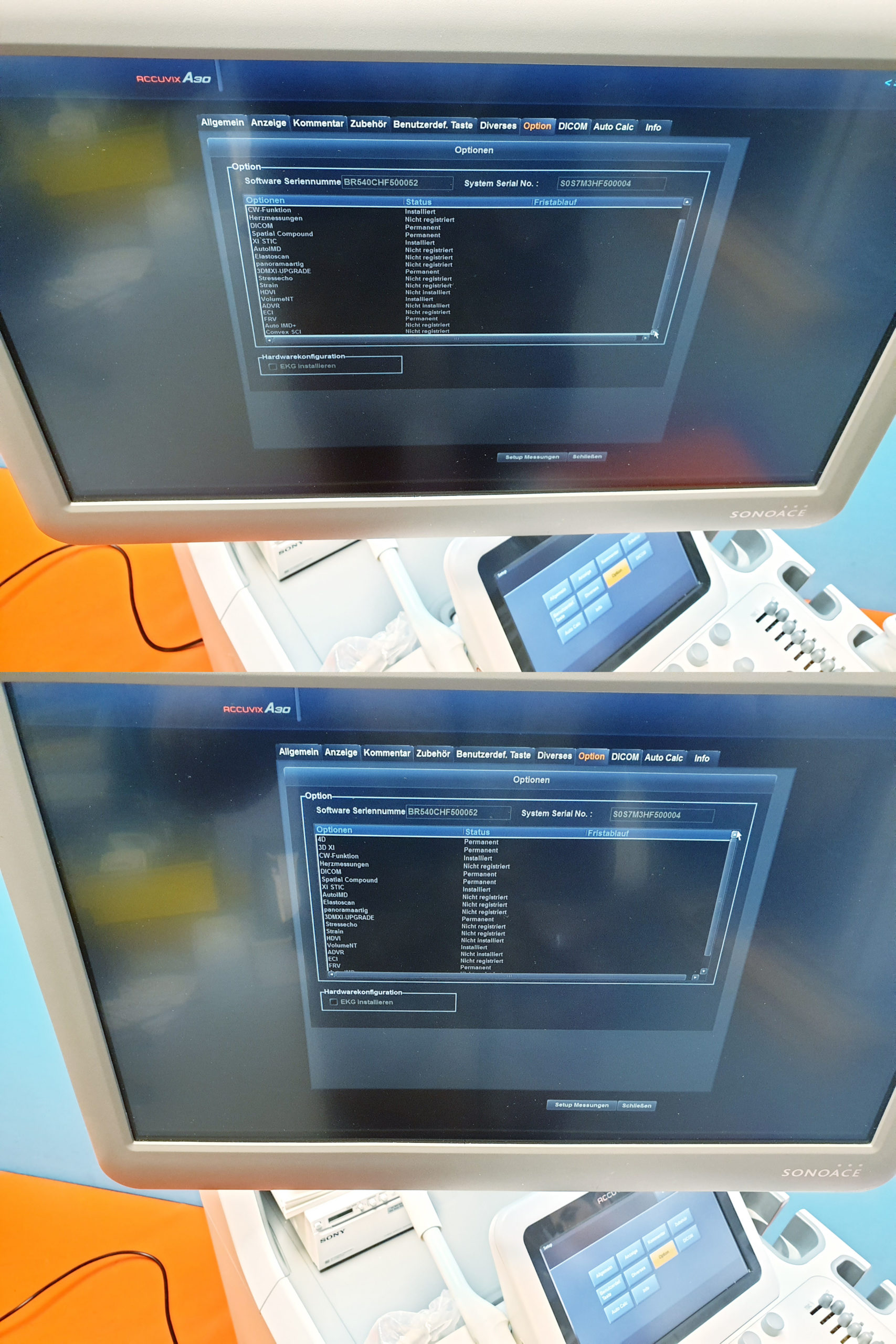 Samsung Sonoace ACCUVIX A30 // A 30 3D/4D V4-8 3D Sonde L5-13S UND EC4-9IS DOM 2014 thumbnail 4