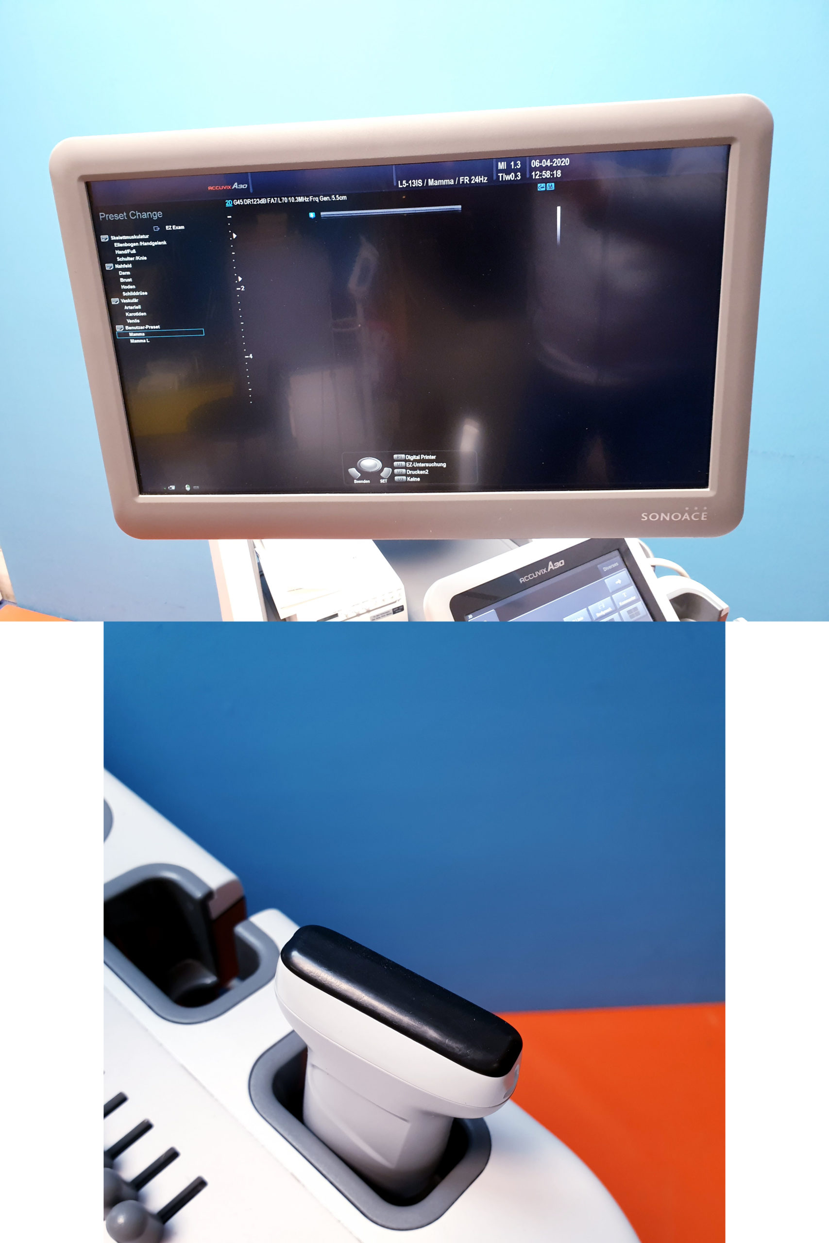 Samsung Sonoace ACCUVIX A30 // A 30 3D/4D V4-8 3D Sonde L5-13S UND EC4-9IS DOM 2014 thumbnail 5