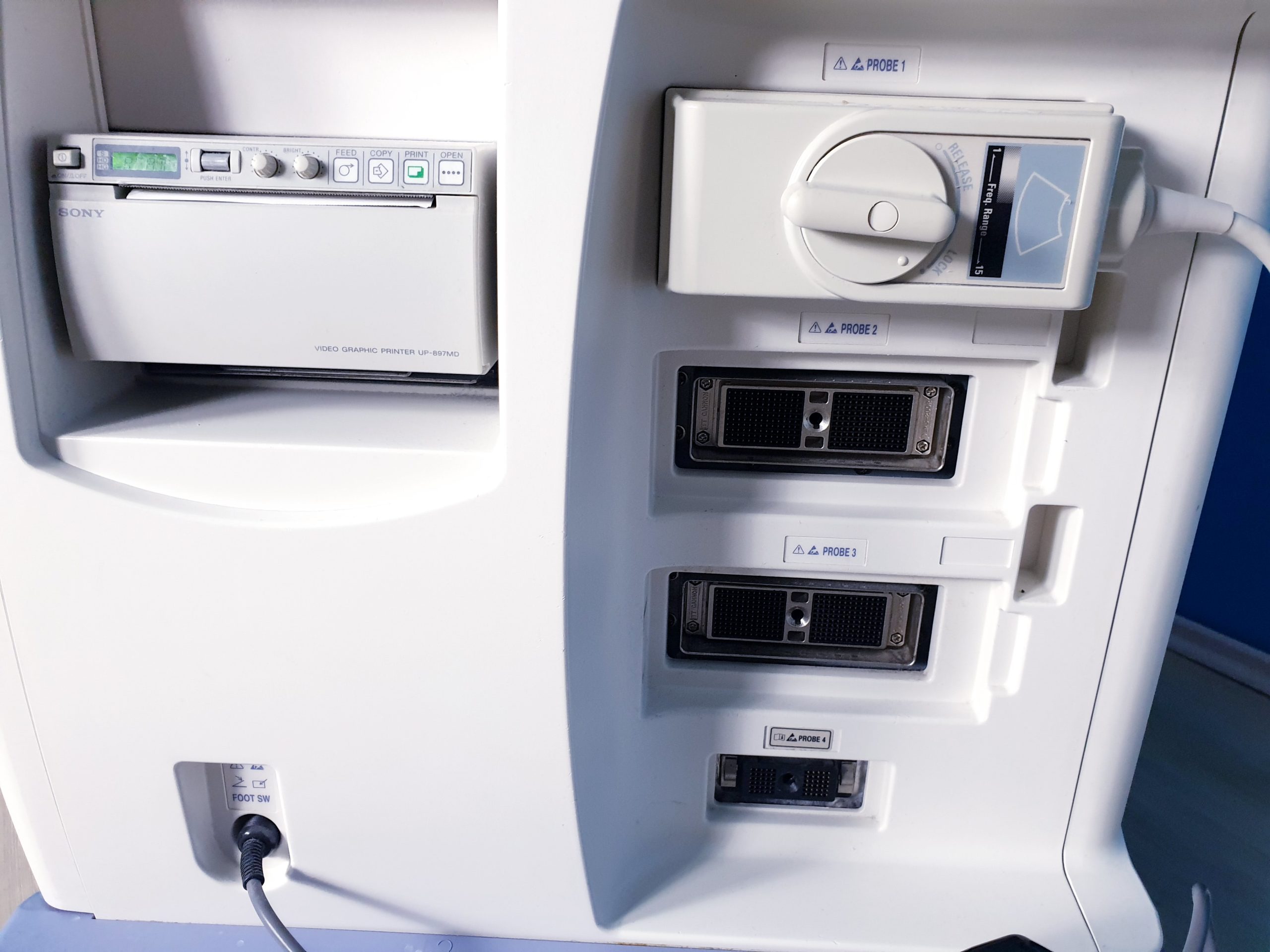 Aloka Prosound Alpha 5 SV Ultraschallgerät mit Konvex, Printer thumbnail 2