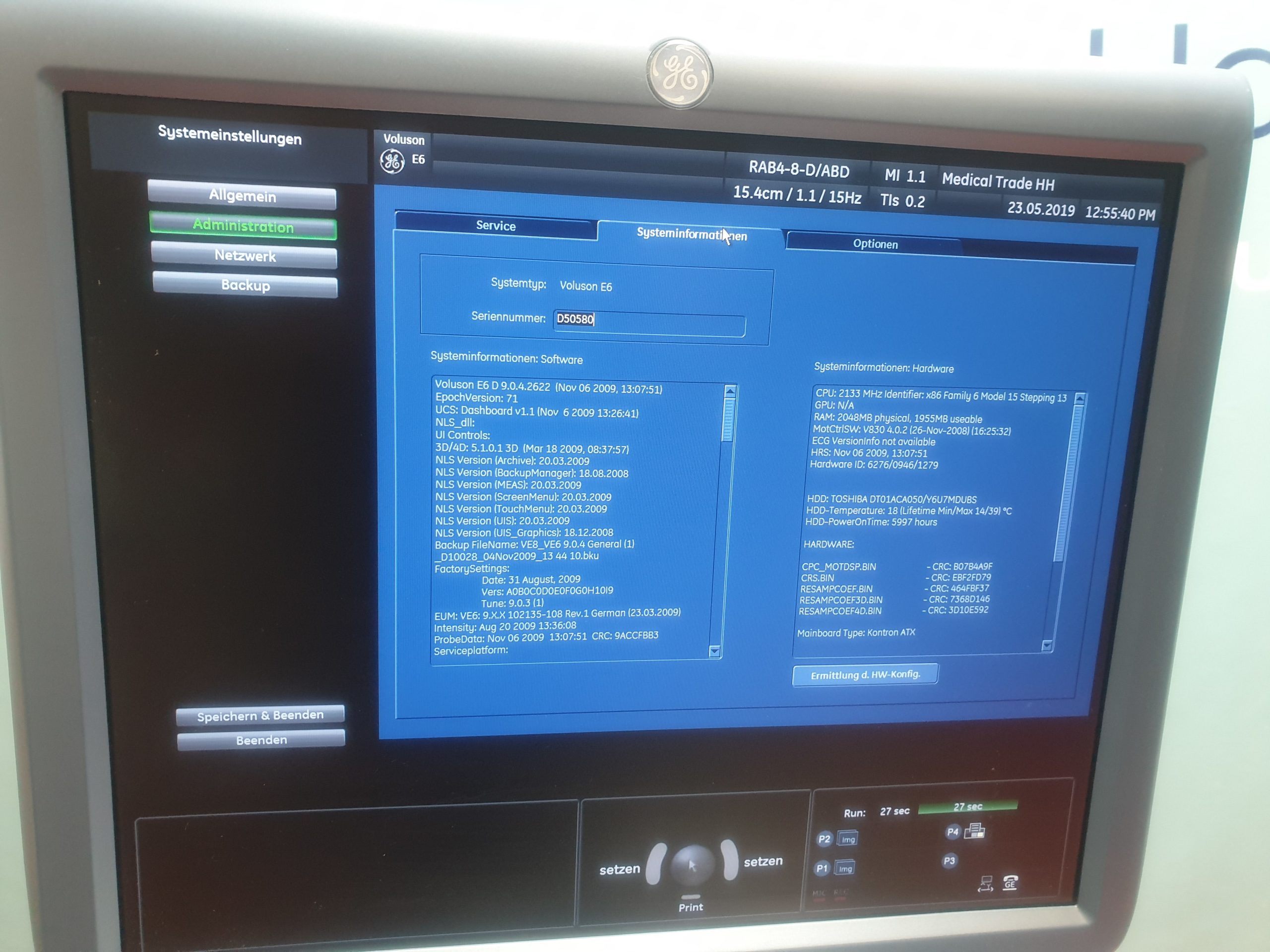 GE Voluson E6 3D/4D Linear Vaginal Sonden sind dabei — image 1 of 13