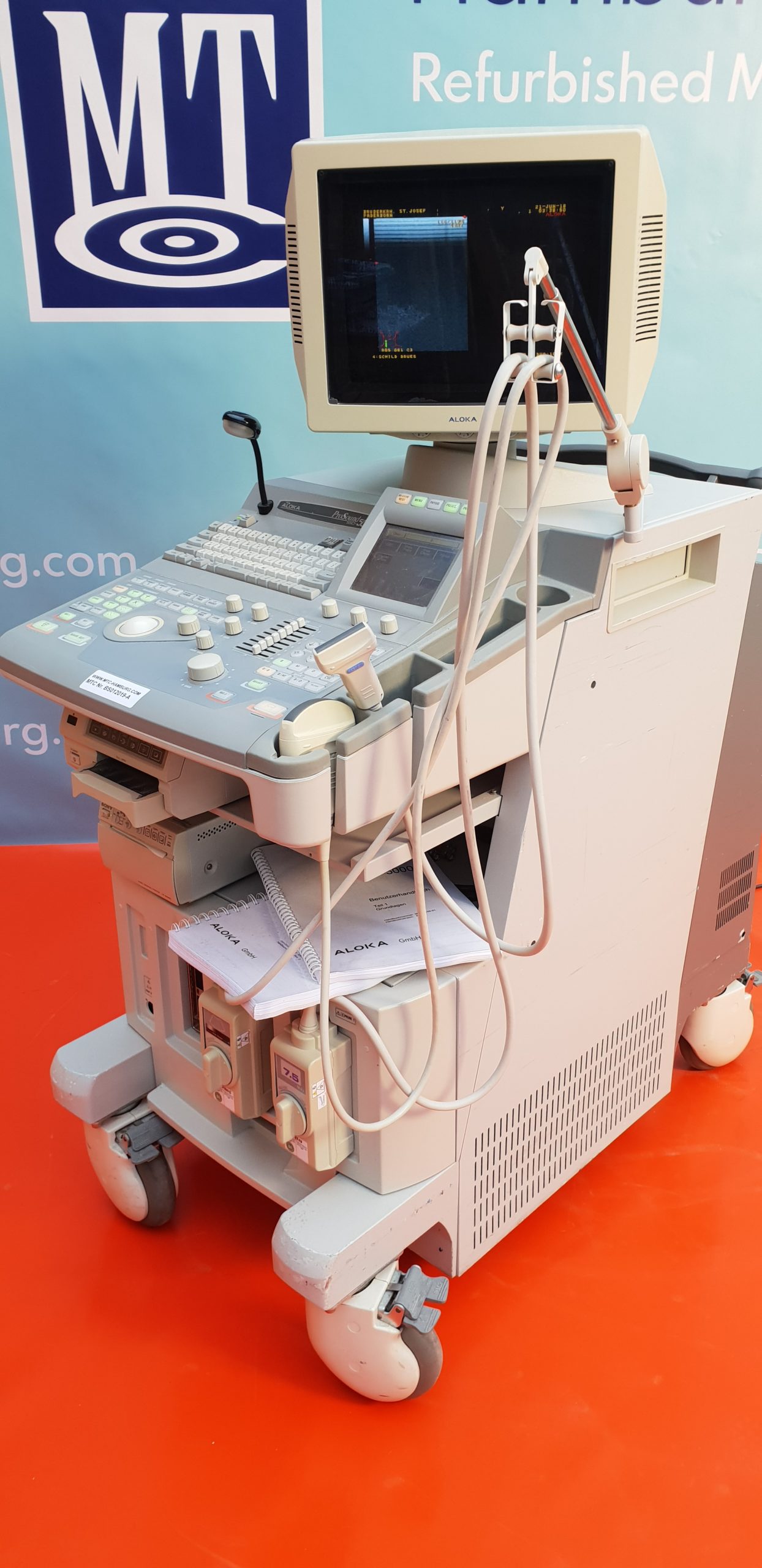Aloka ProSound SSD-5000SV Ultraschallgerät mit Konvex und Linear thumbnail 3