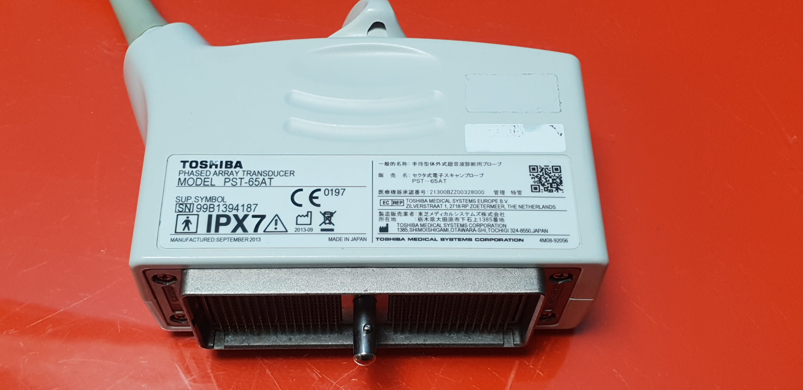 Toshiba PST-65AT 6.5MHz Pediatric Heart Ultrasound Transducer Probe thumbnail 4