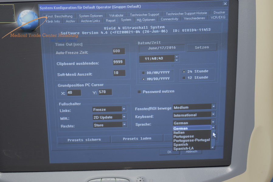 GE VIVID 4 Ultraschallgerät , Inkl 02 Probe, Printer — image 1 of 2