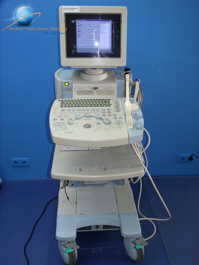 Hitachi EUB-6500 Ultraschallgerät mit 3 Sonden — image 1 of 2