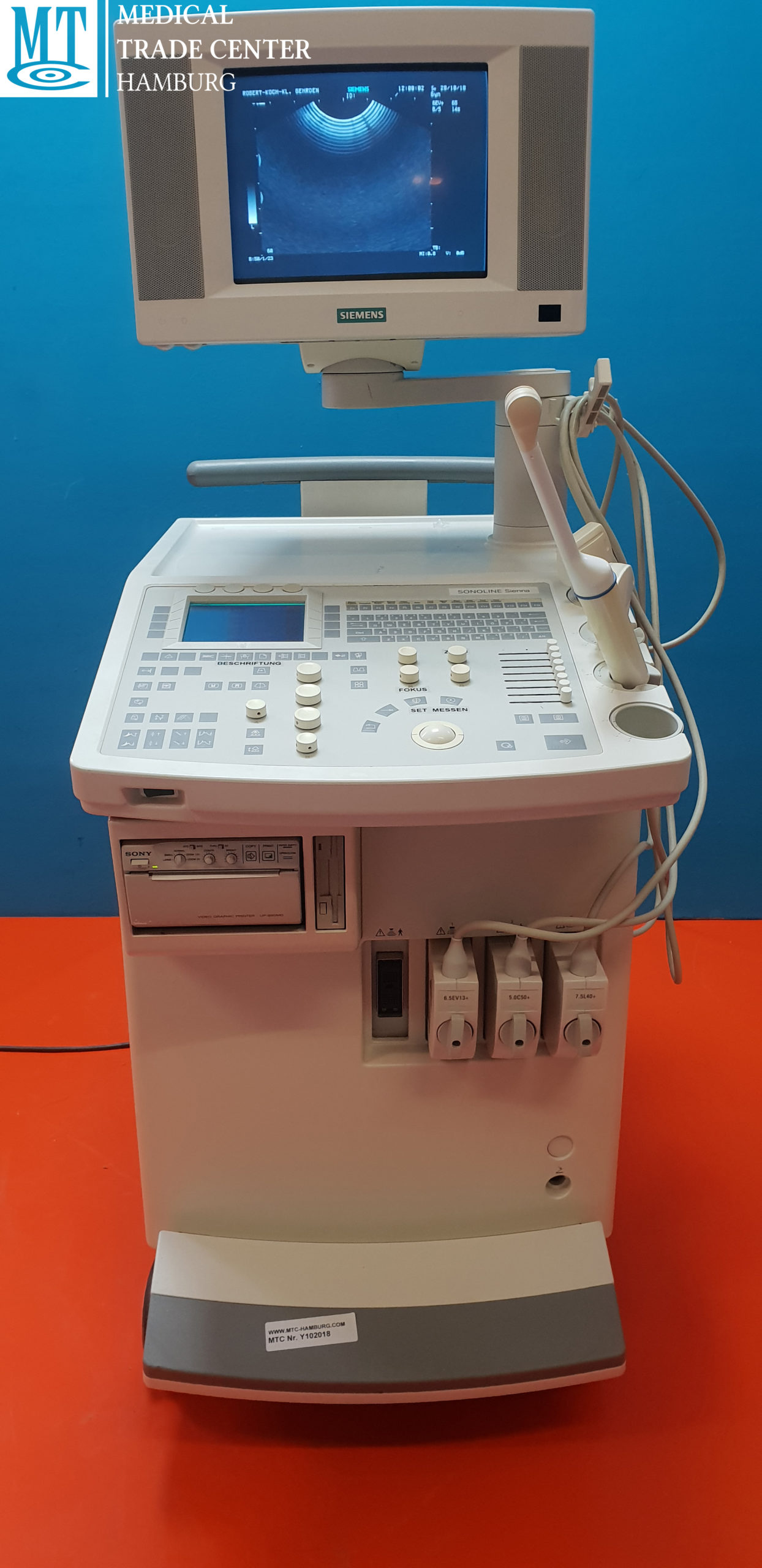 Siemens SONOLINE Sienna Ultrasoud mit 03 Sonden und Printer — image 1 of 2