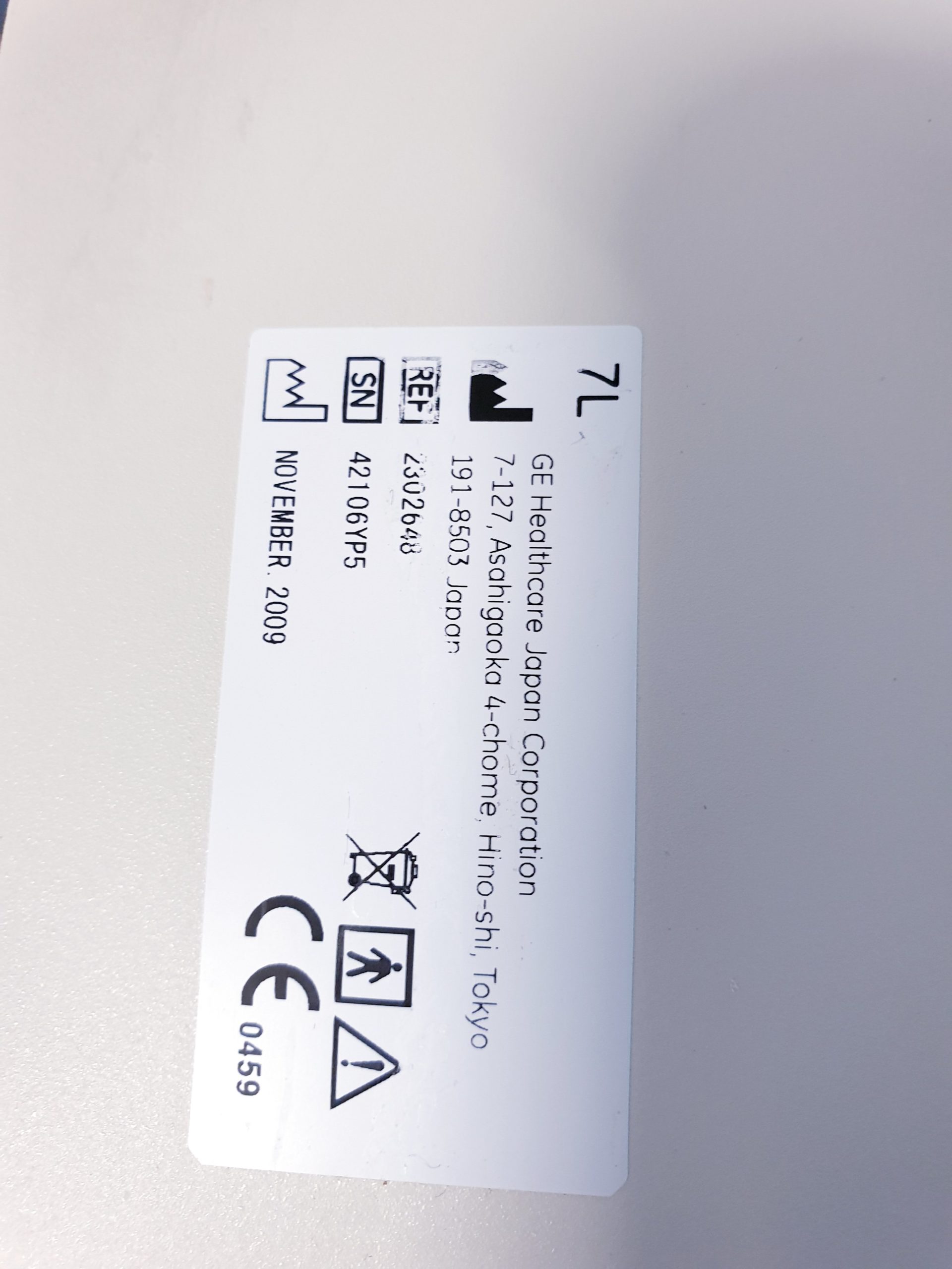 GE Linear 7L 2.5 – 10.0 MHz Schilddrüse Mamma Small Part thumbnail 5