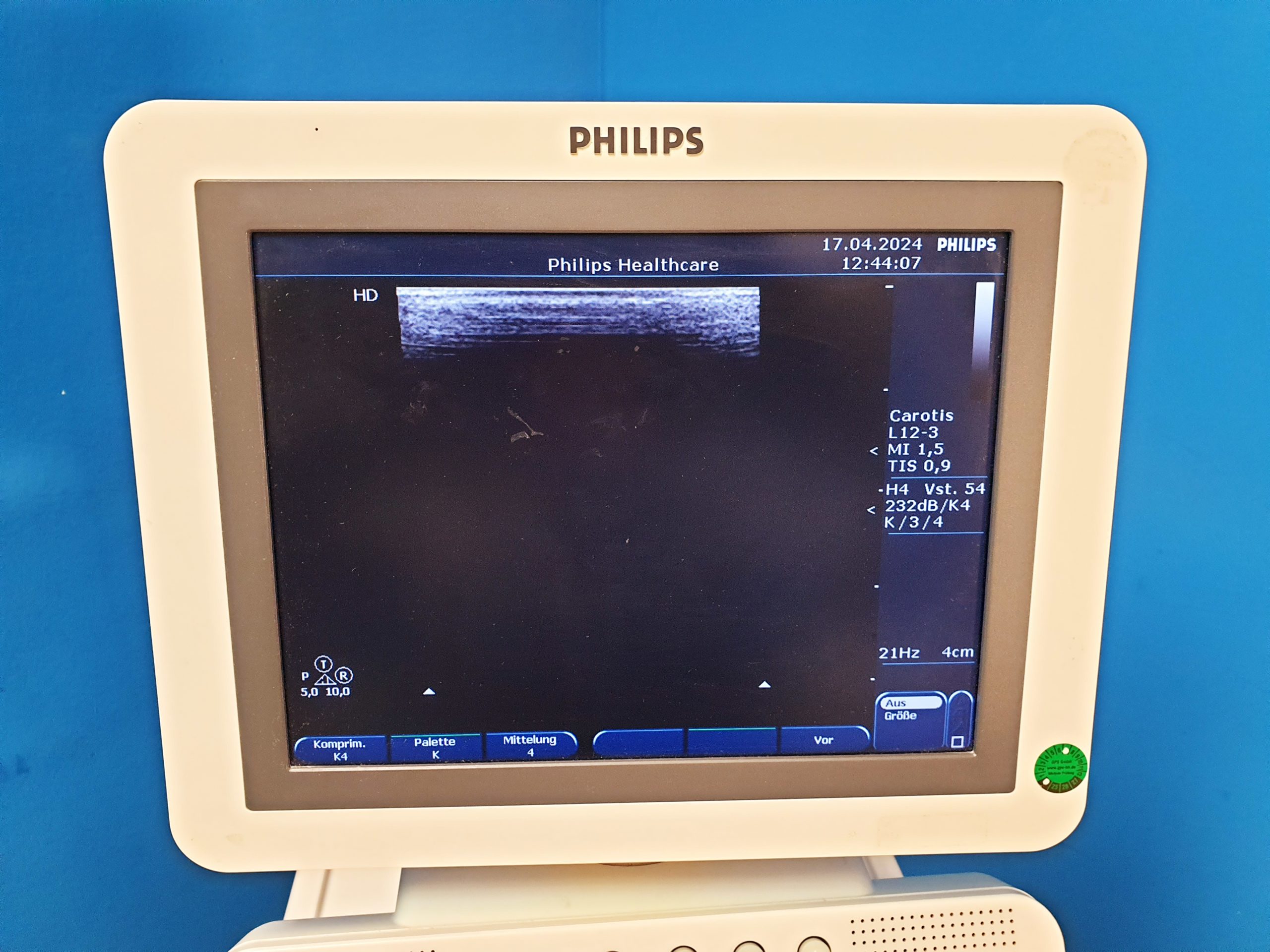 Philips HD7 Ultraschallgerät + S4-2 + L12-3 – Kardiomaschine thumbnail 7
