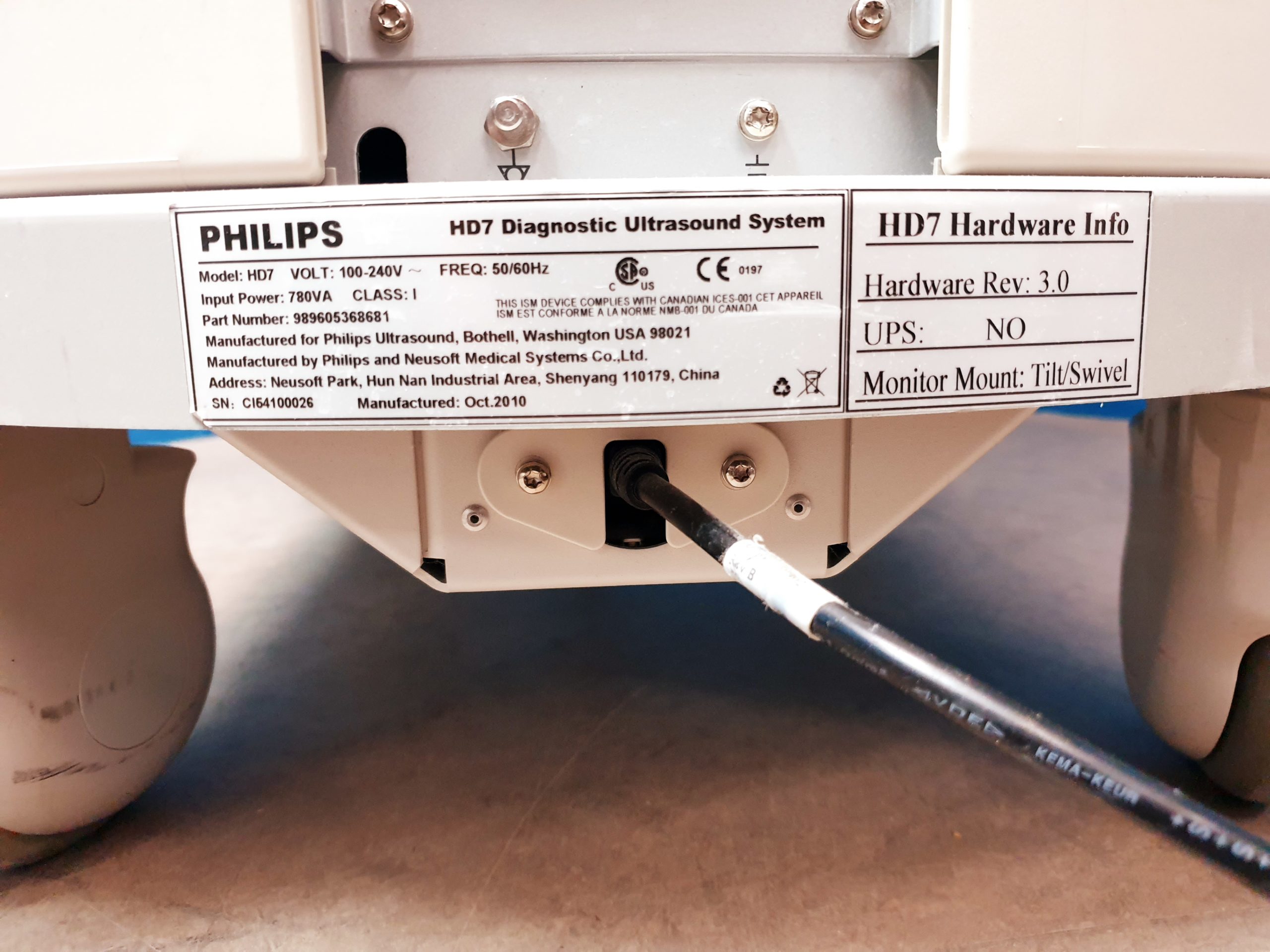 Philips HD7 Ultraschallgerät + S4-2 + L12-3 – Kardiomaschine thumbnail 13