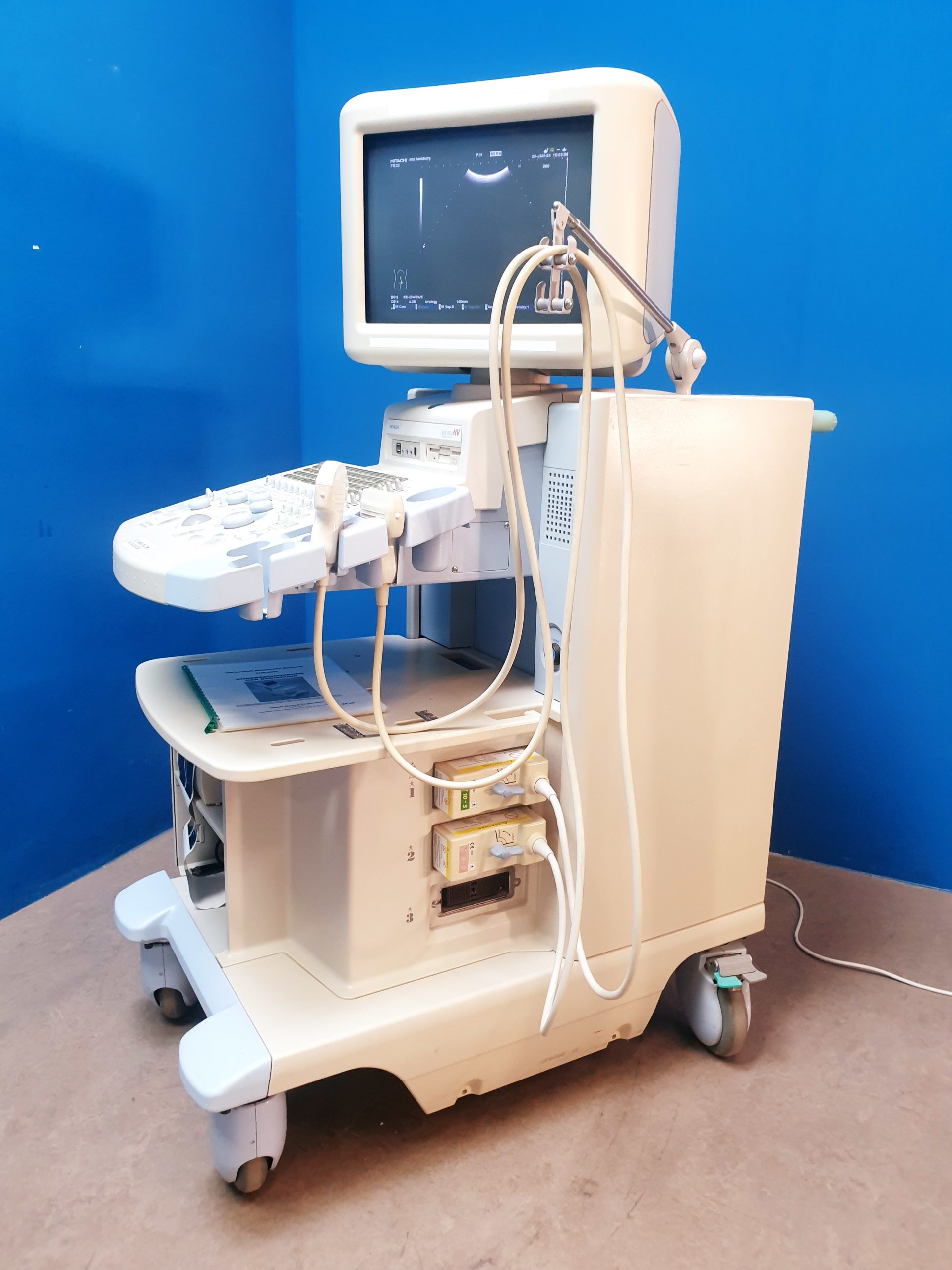 Hitachi EUB-8500 HV Ultraschallgerät Doppler + Konvex und Linear thumbnail 6