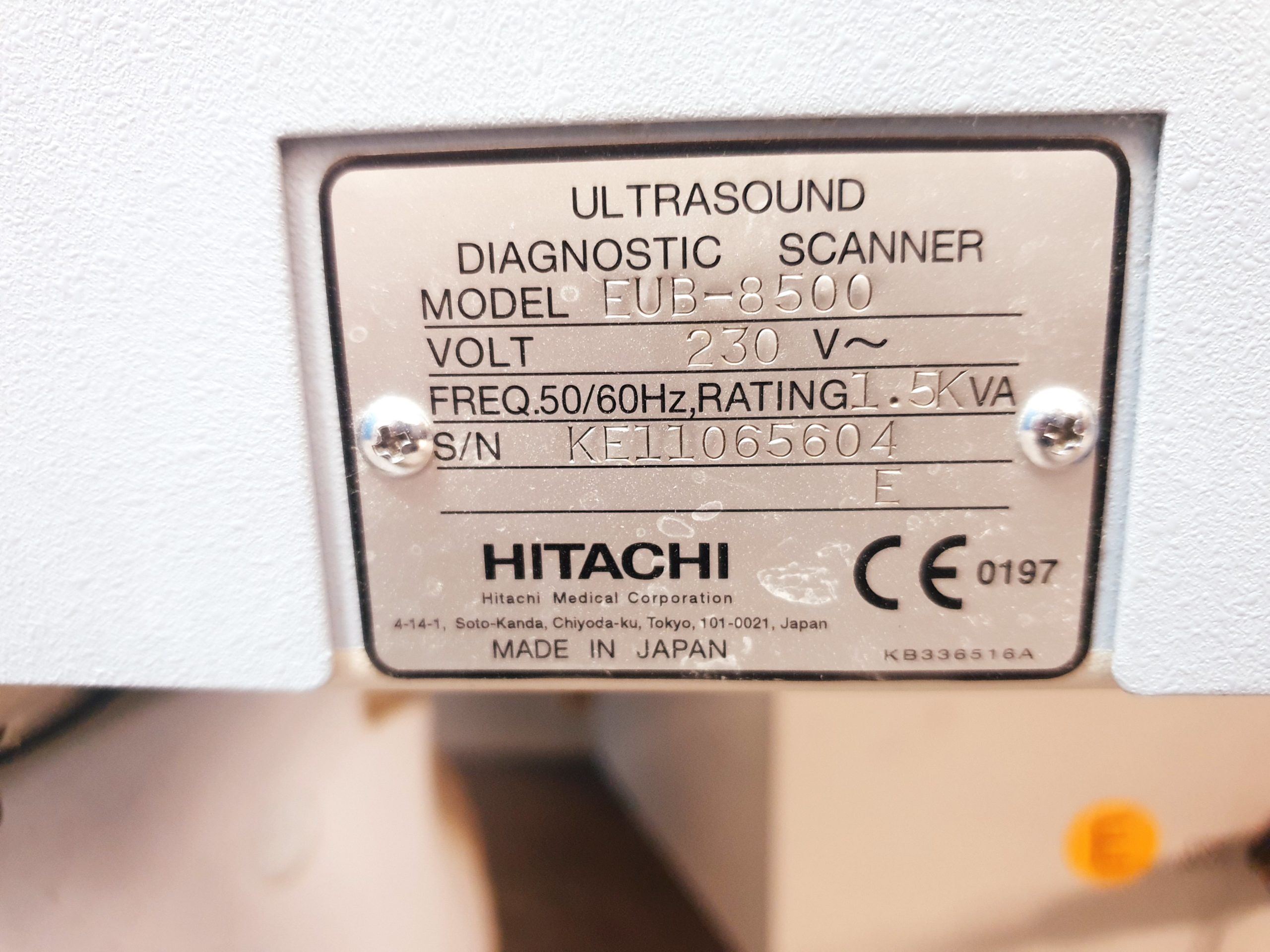 Hitachi EUB-8500 HV Ultraschallgerät Doppler + Konvex und Linear thumbnail 8
