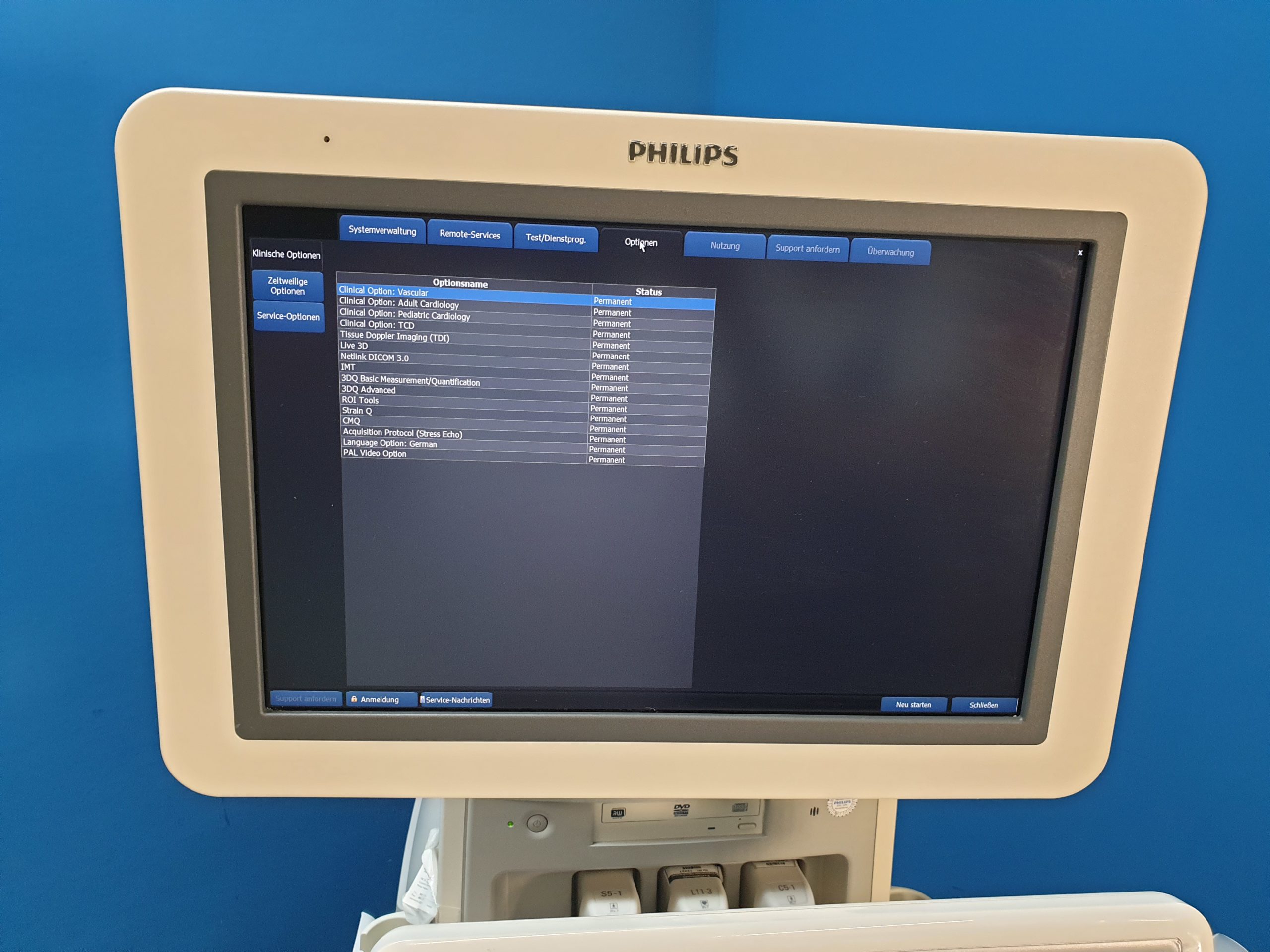 PHILIPS IE33 + S5-1 + X7-2t + L11-3 + C5-1 + DOM 2011 Vollausgestattet with Report S.W: 6.0.6.40 Kardiomaschine thumbnail 10