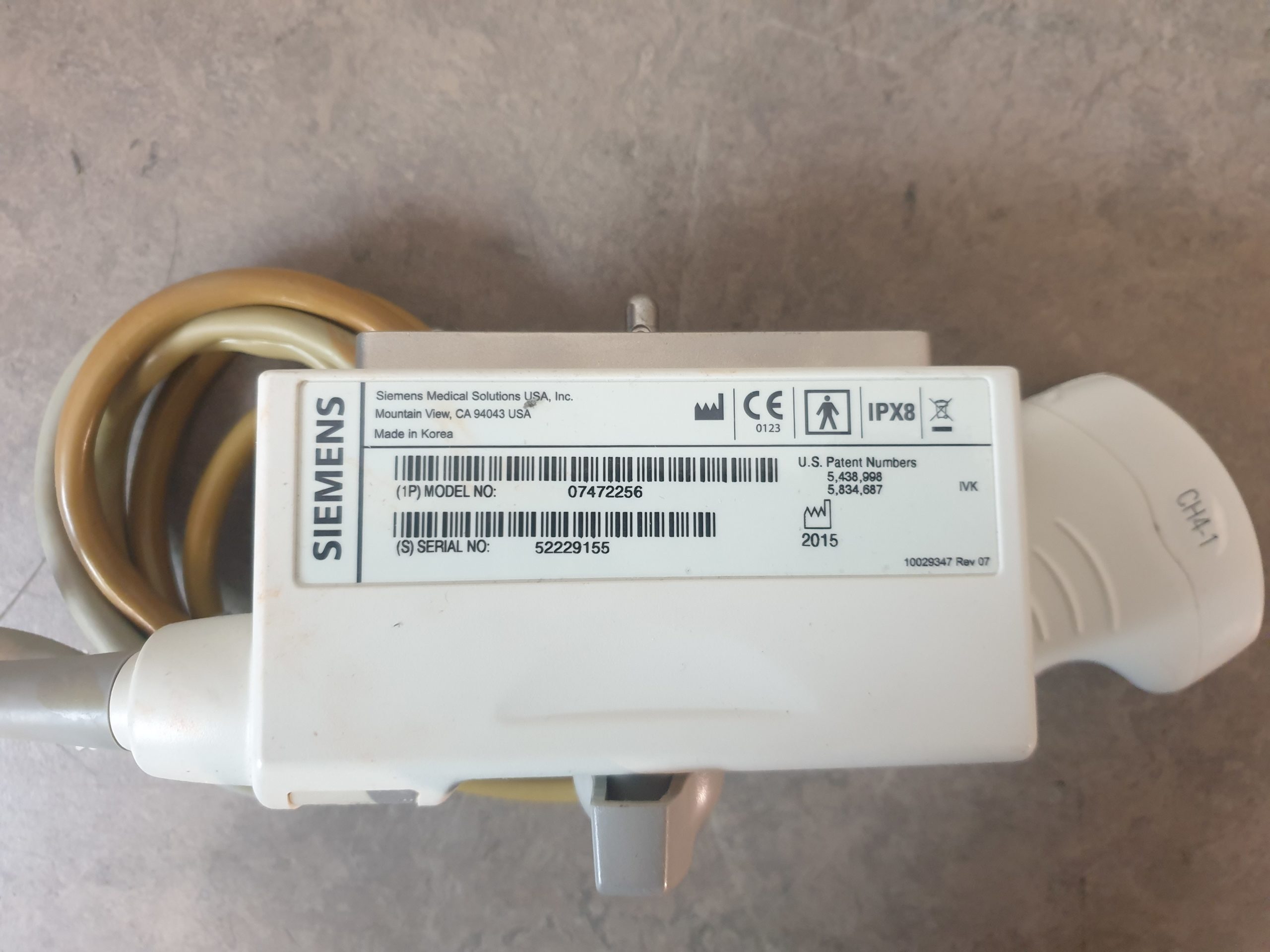 Siemens CH4-1 Ultrasound Konvex Sonde Transducer Probe thumbnail 6