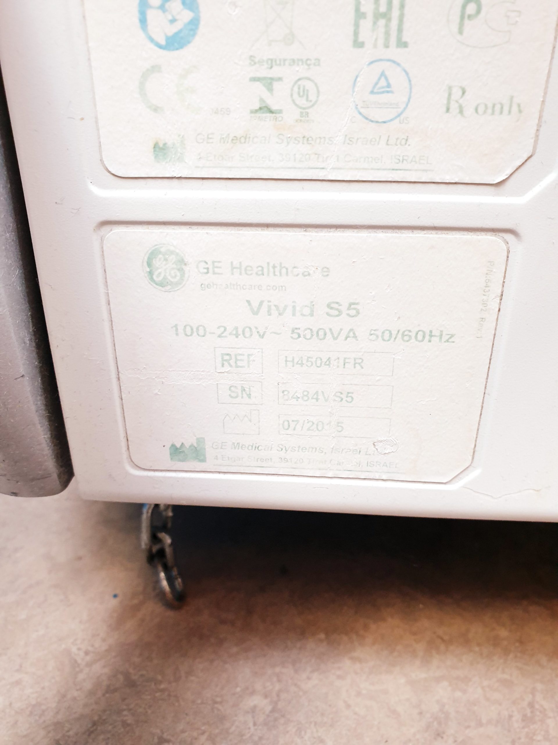 GE Vivid S5 Kardiomaschine 3SC-RS, 4C-RS, 9L-RS DOM 2015 thumbnail 17