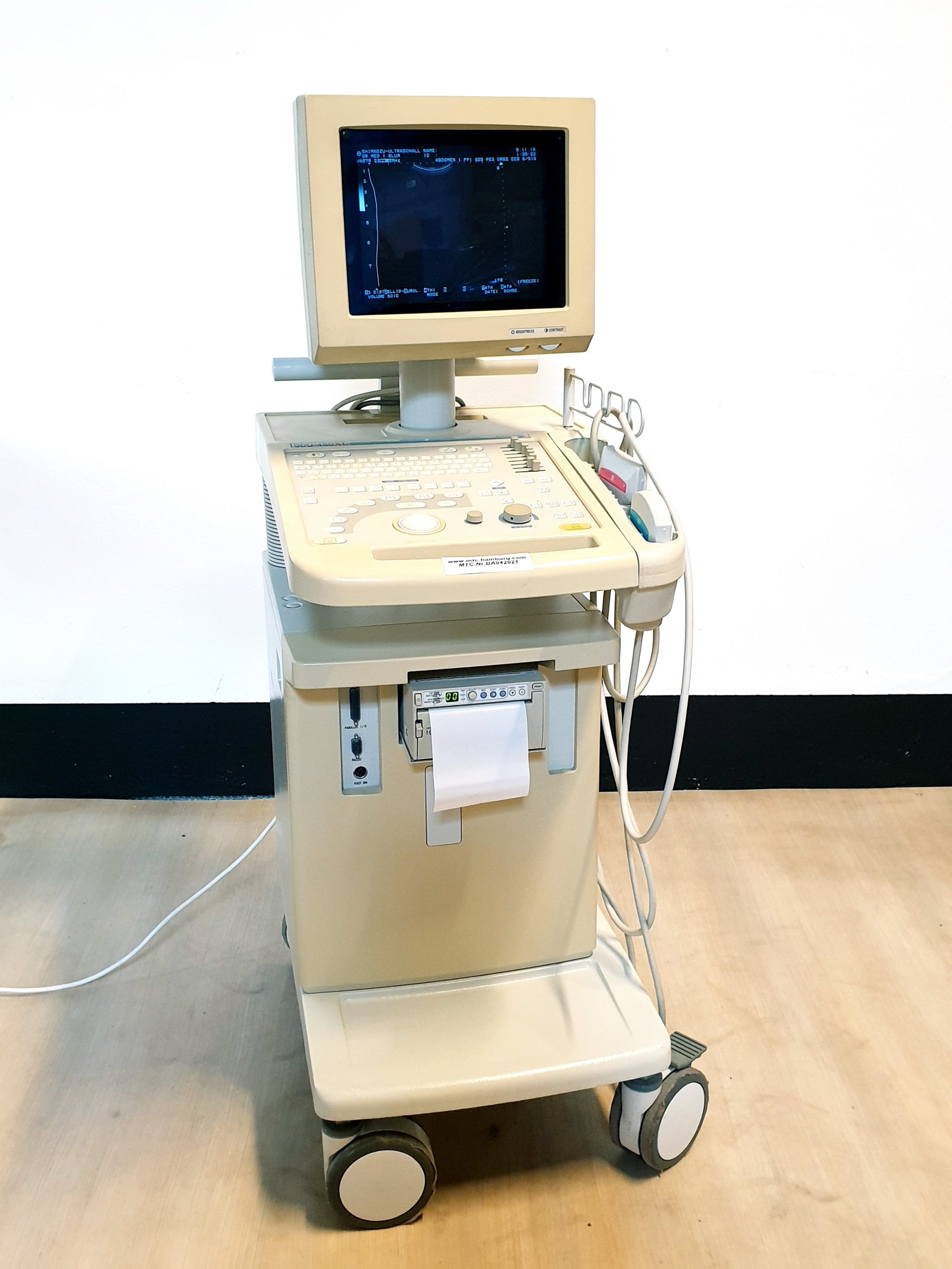 SHIMADZU SDU-450XL VA57R-0375U Konvex und L070-075U linear vascular 60mm transducer ( 5-7.5mhz ) — image 1 of 7
