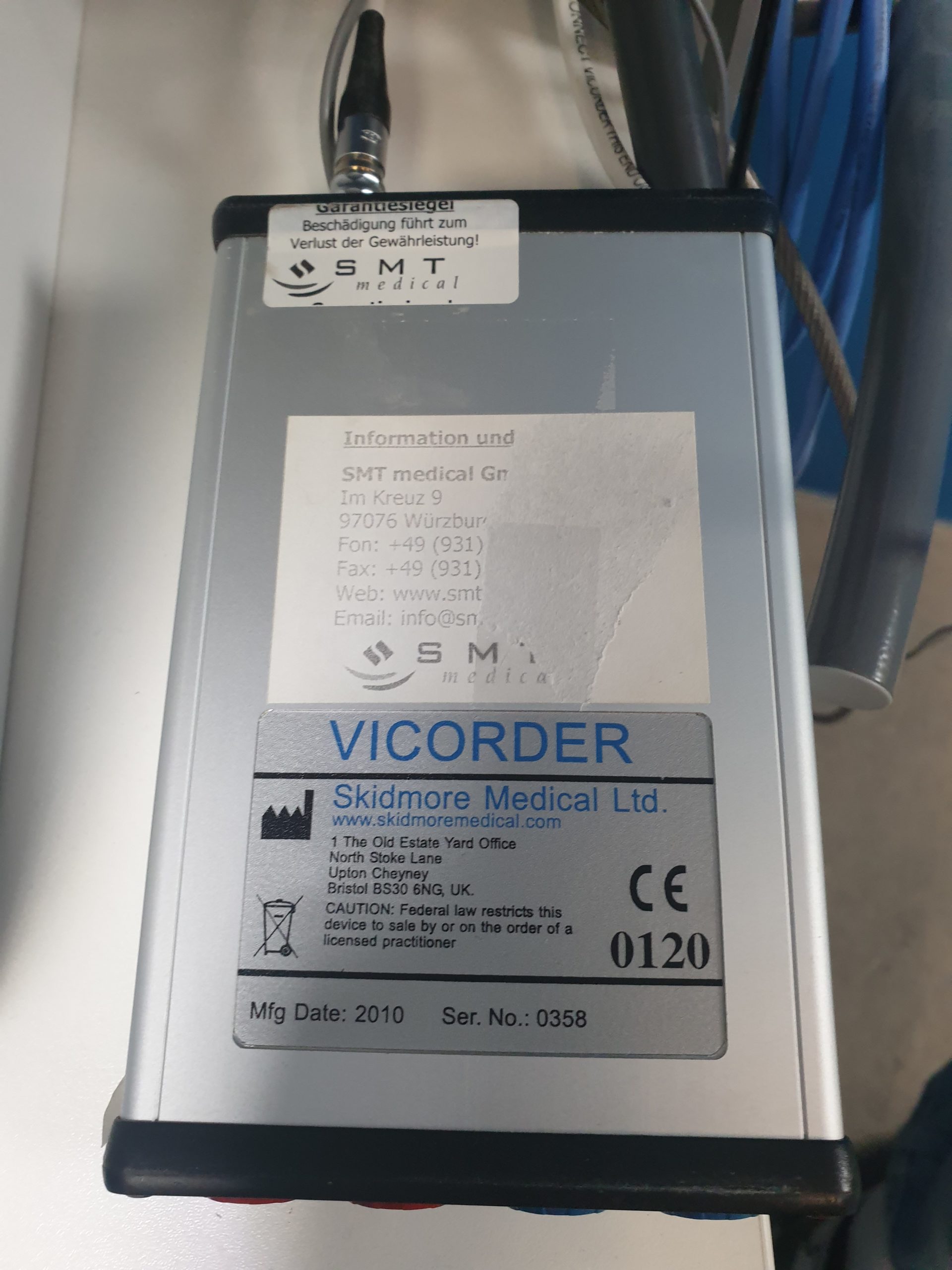 Skidmore Medical Vicorder V8.1.6708 5Mhz und 8Mhz Sonden Doppler, PVR, PPG, Drucke, PWV, PWA, ABI, OSC BP, Austrom, Reflux DOM 2020 thumbnail 16