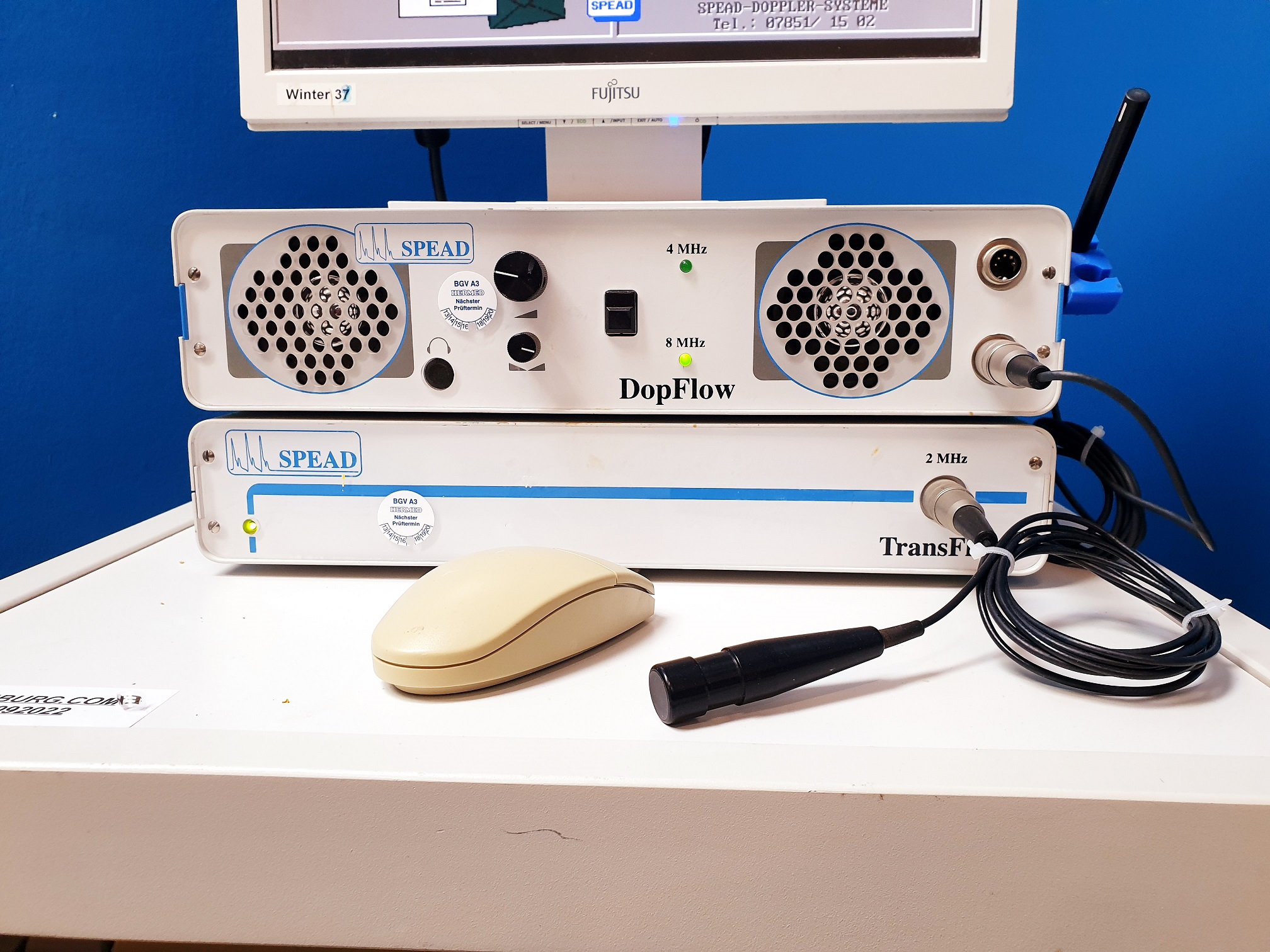 SPEAD Angiolab2 / DopFlow Flowsoft 3 Intravaskuläres Ultraschallsystem mit 2Mhz, 8Mhz thumbnail 5