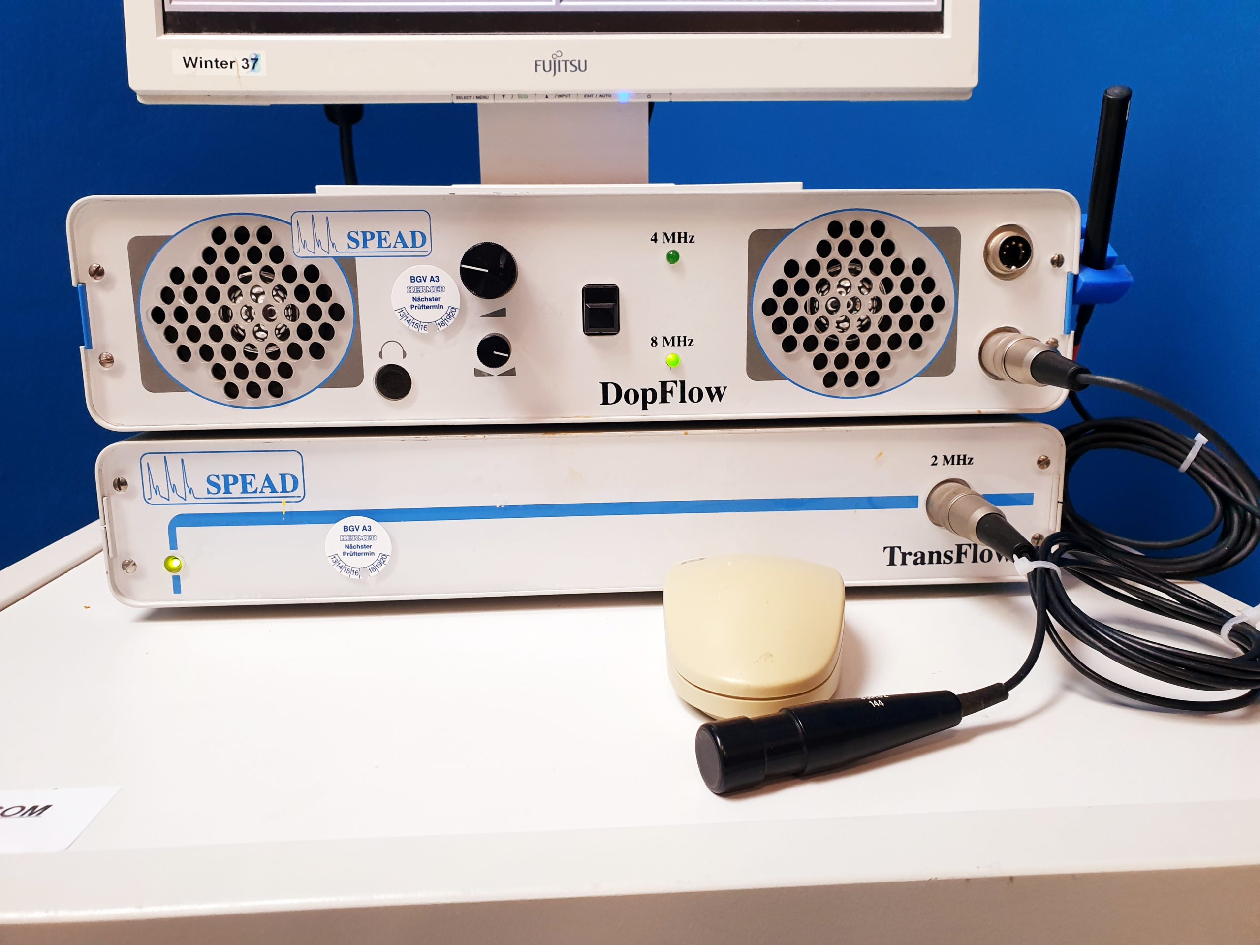 SPEAD Angiolab2 / DopFlow Flowsoft 3 Intravaskuläres Ultraschallsystem mit 2Mhz, 8Mhz thumbnail 10