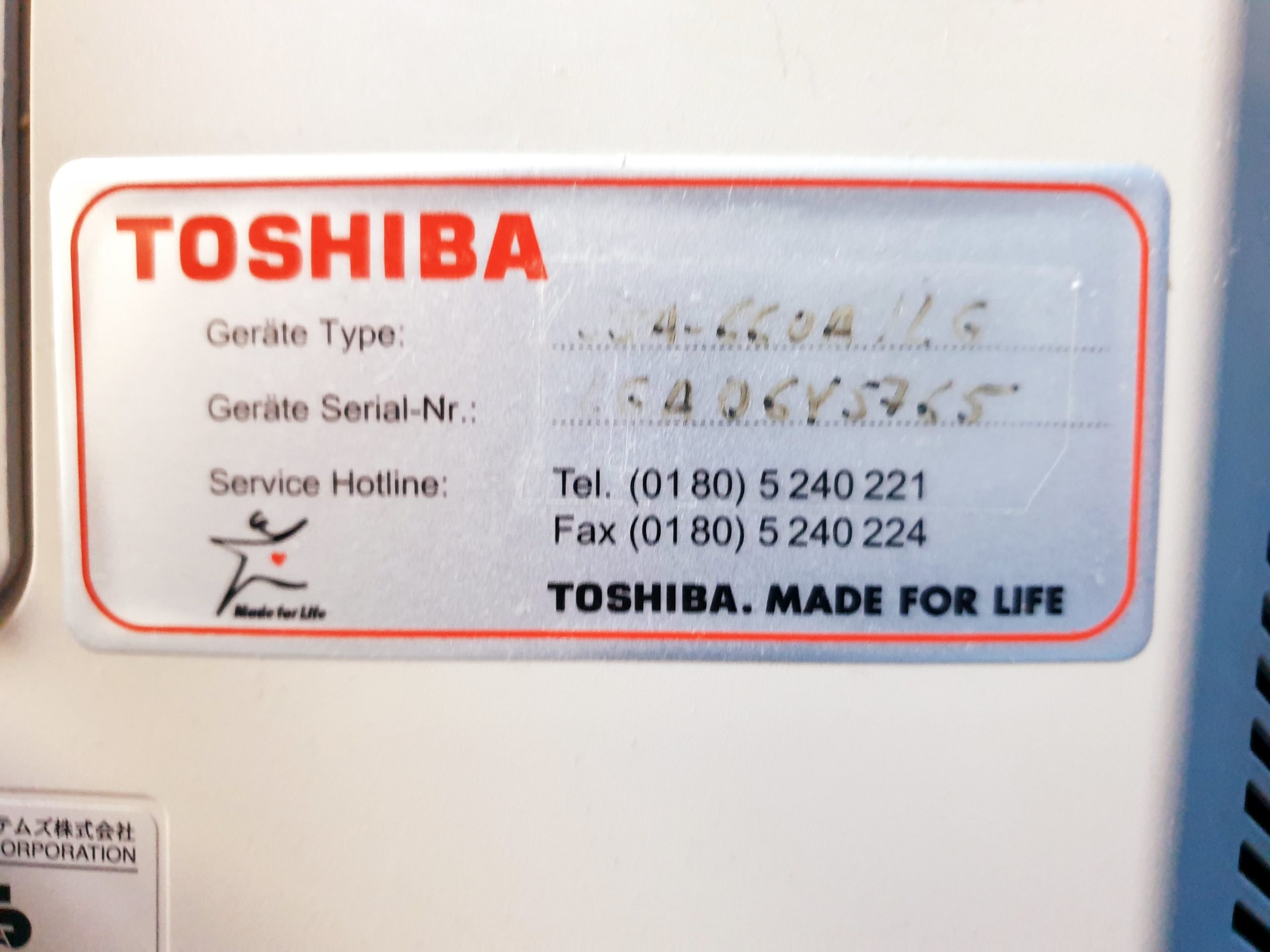 Toshiba Xario SSA-660A 12L5 + PST-30BT + 6C1 thumbnail 12