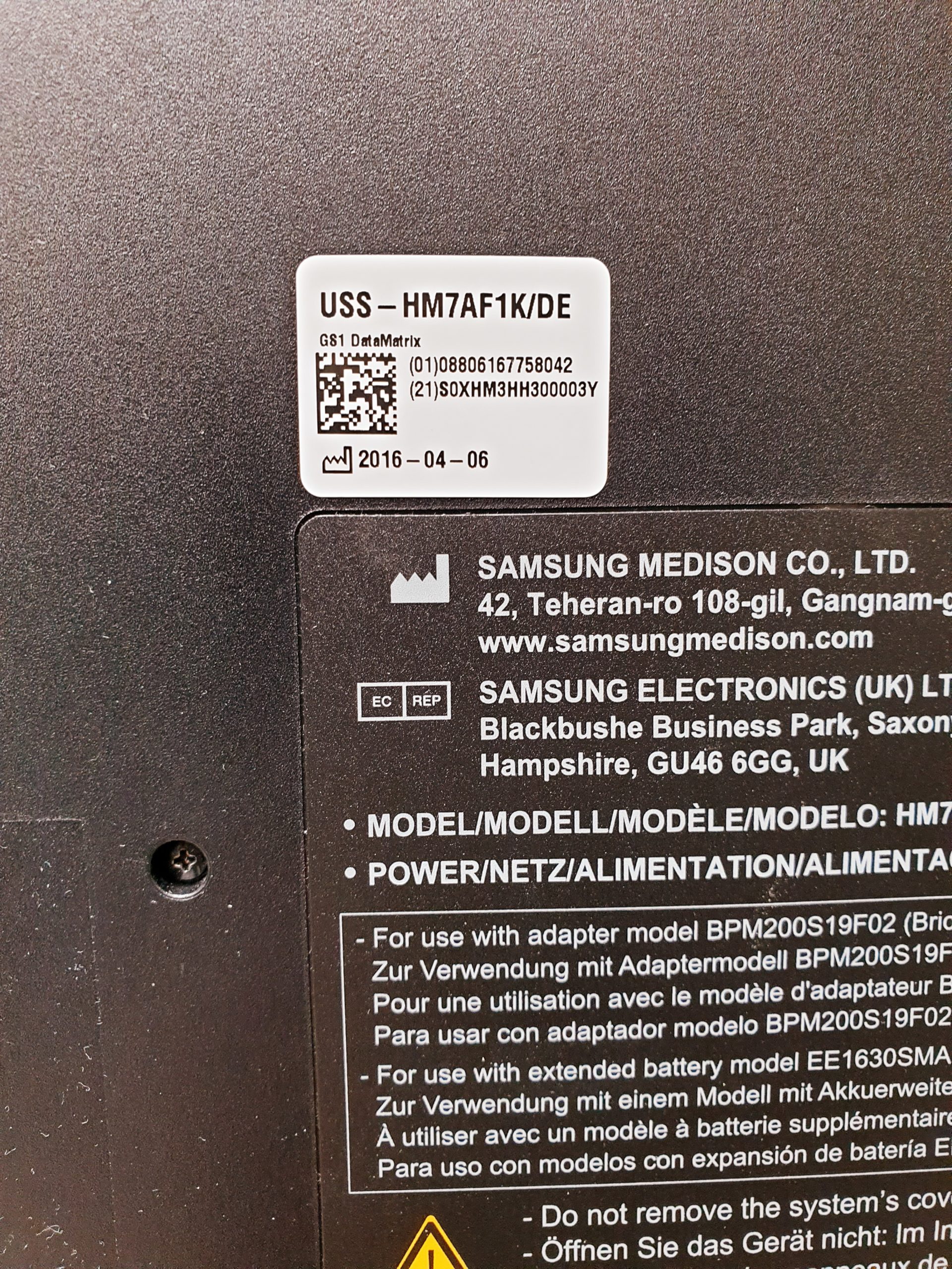 Samsung HM70A + L5-13IS Linear Sonde – Gehäuse hat paar Schäden – DOM 2016 thumbnail 15