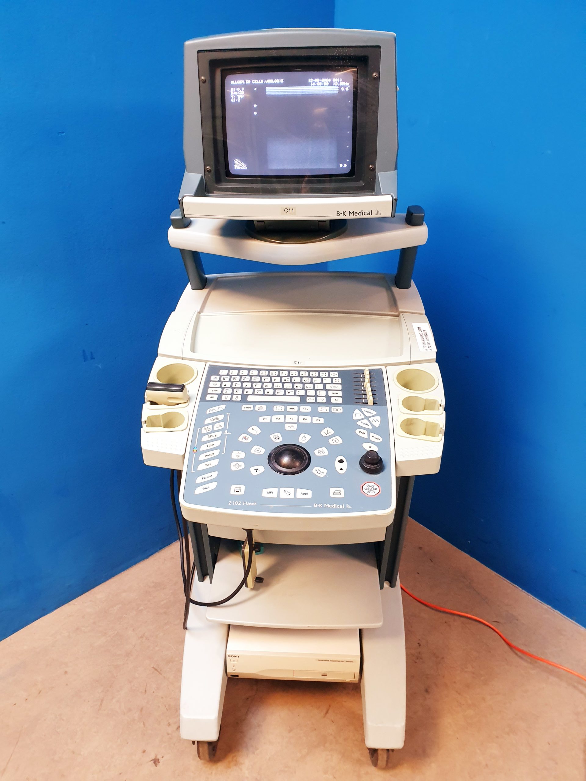 B-K Medical Ultraschallgerät Type 2102 + 8811 Linear Sonde thumbnail 5