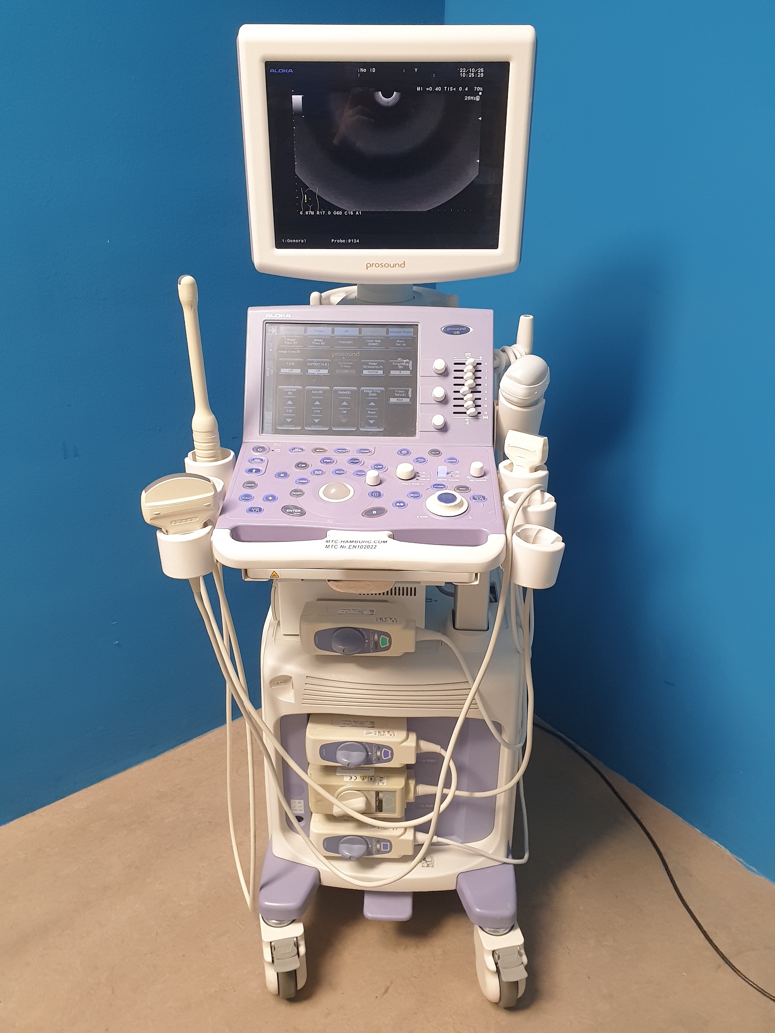 ALOKA ProSound Alpha 6 3D/4D + UST-9123 + UST-568 + UST-5124 // DOM 2011 — image 1 of 14