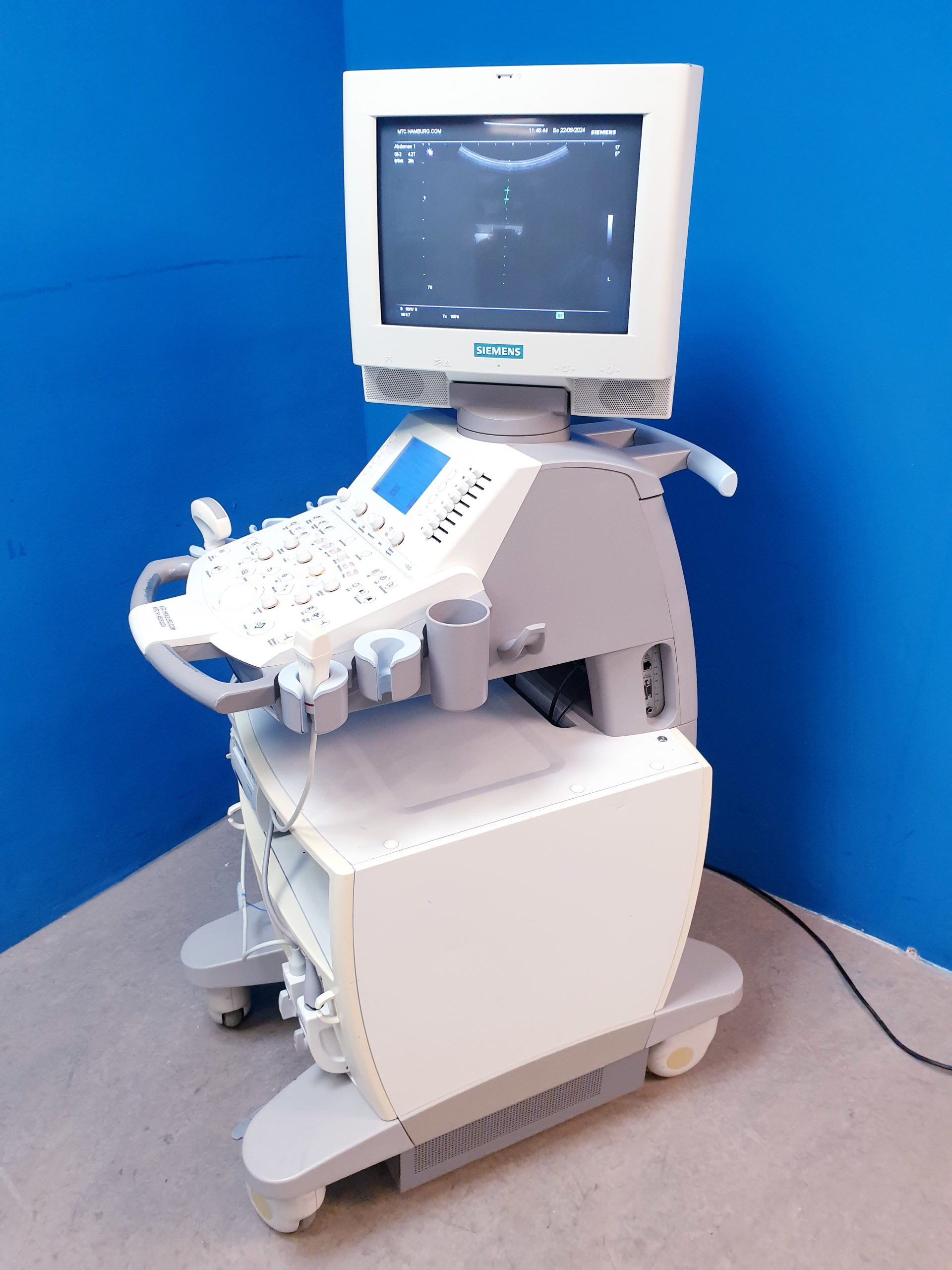 Siemens G50 + P4-2 Echossonde + C6-2 Konvex Sonde + Printer P91 Farbdoppler thumbnail 8