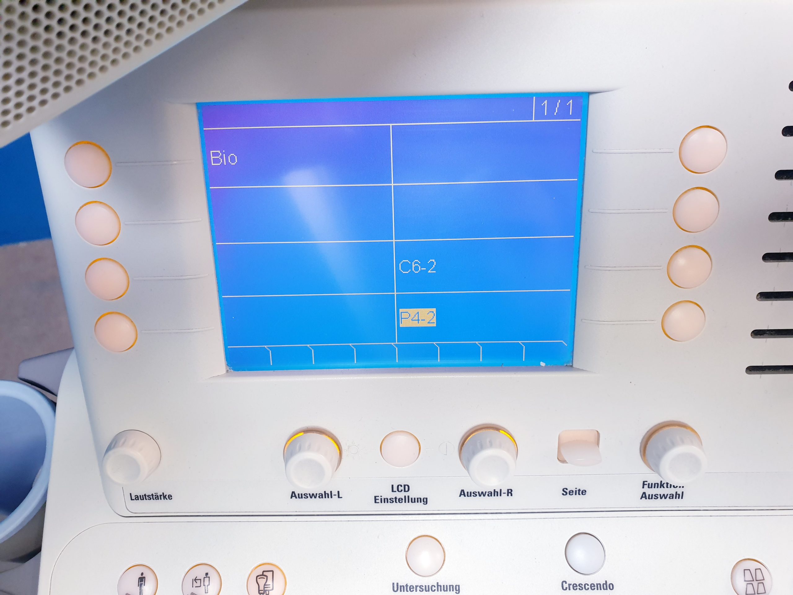 Siemens G50 + P4-2 Echossonde + C6-2 Konvex Sonde + Printer P91 Farbdoppler thumbnail 9