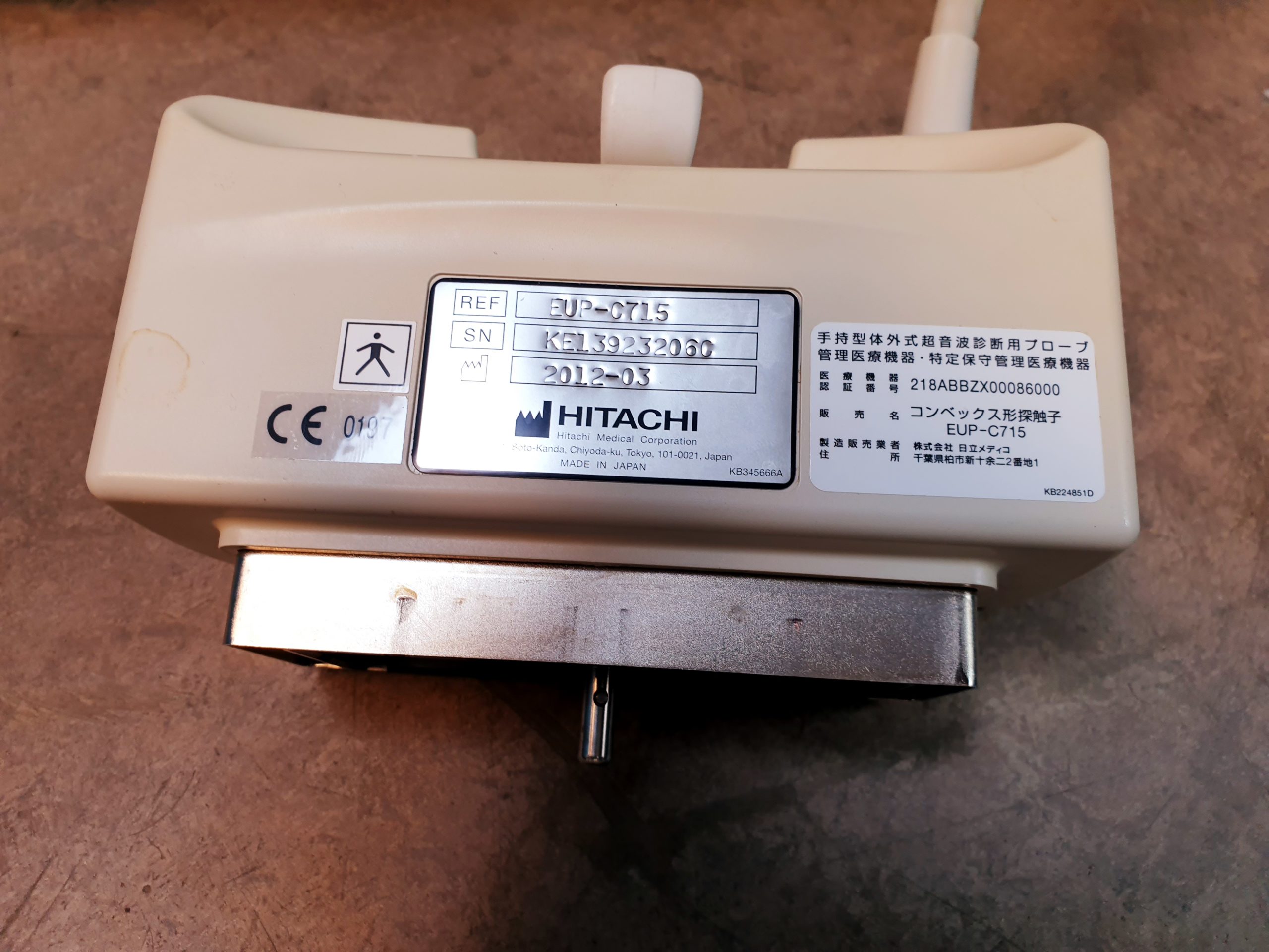 Hitachi HI Avius Ultraschallgerät + EUP-C715 + EUP-L74M DOM 2012 thumbnail 3